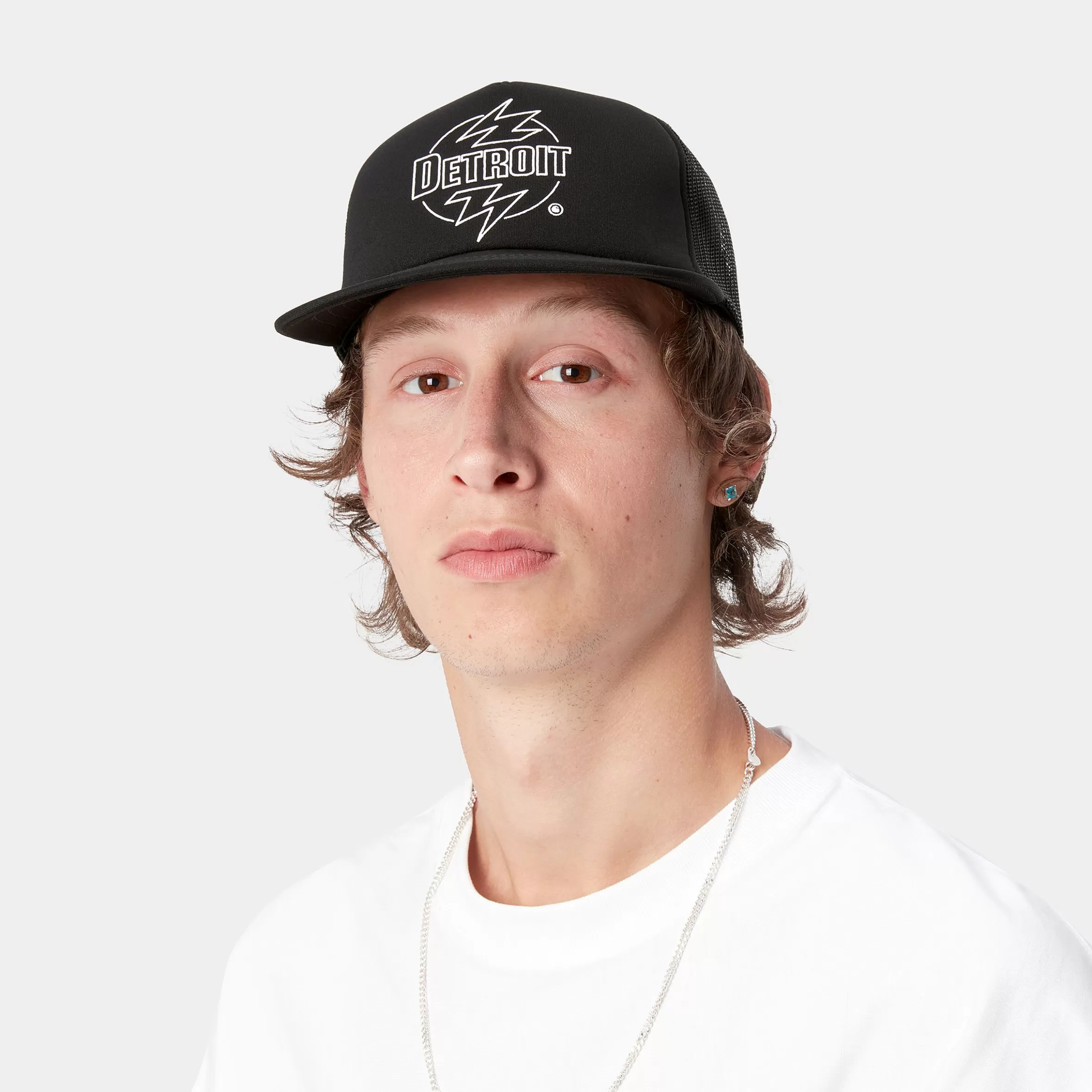 Acessórios | Bonés & Chapéus | Carhartt WIP Ablaze Trucker Cap Black / White