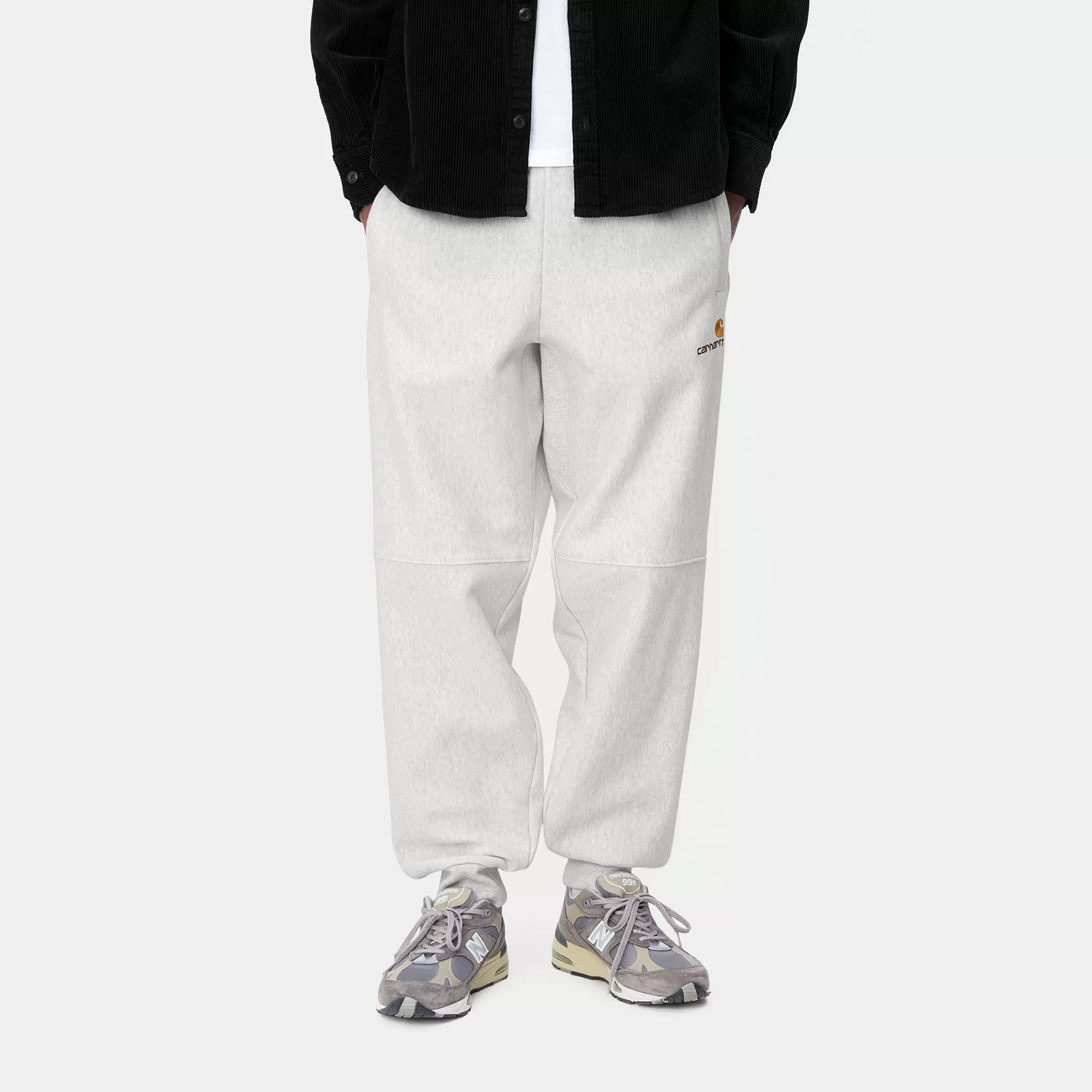 Sweats | Calças | Carhartt WIP American Script Jogging Pant Ash Heather