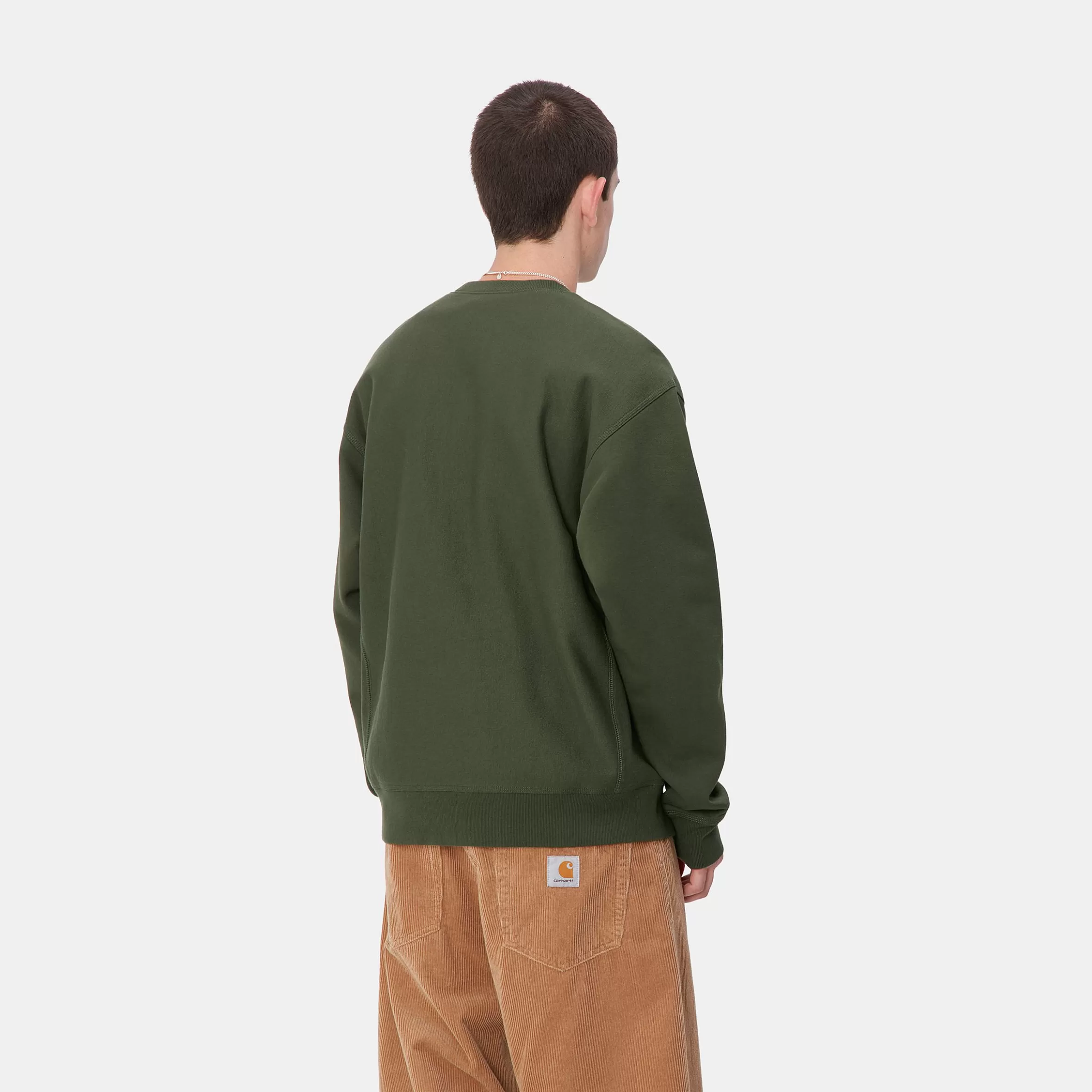 Sweats | Carhartt WIP American Script Sweatshirt Tarragon