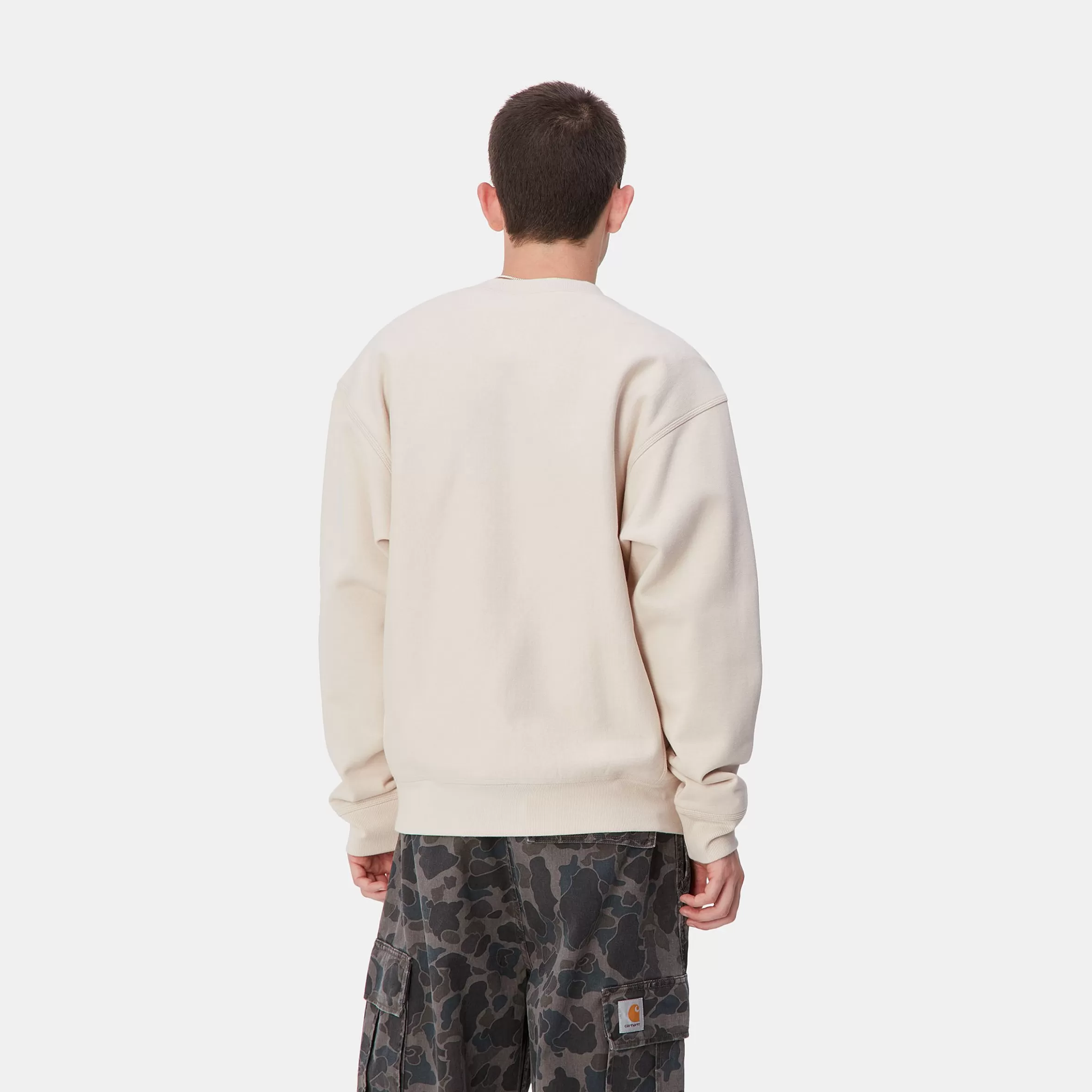 Sweats | Carhartt WIP American Script Sweatshirt Moonbeam