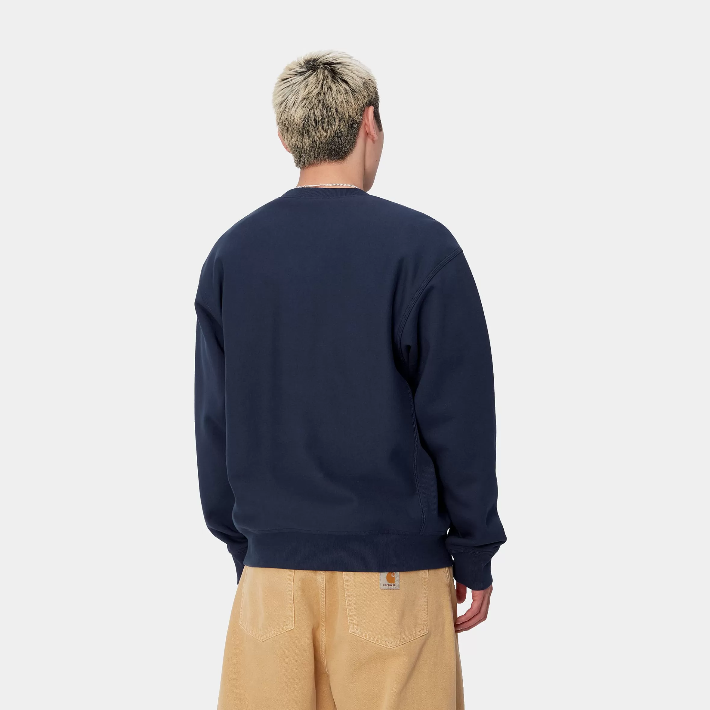 Sweats | Carhartt WIP American Script Sweatshirt Air Force Blue