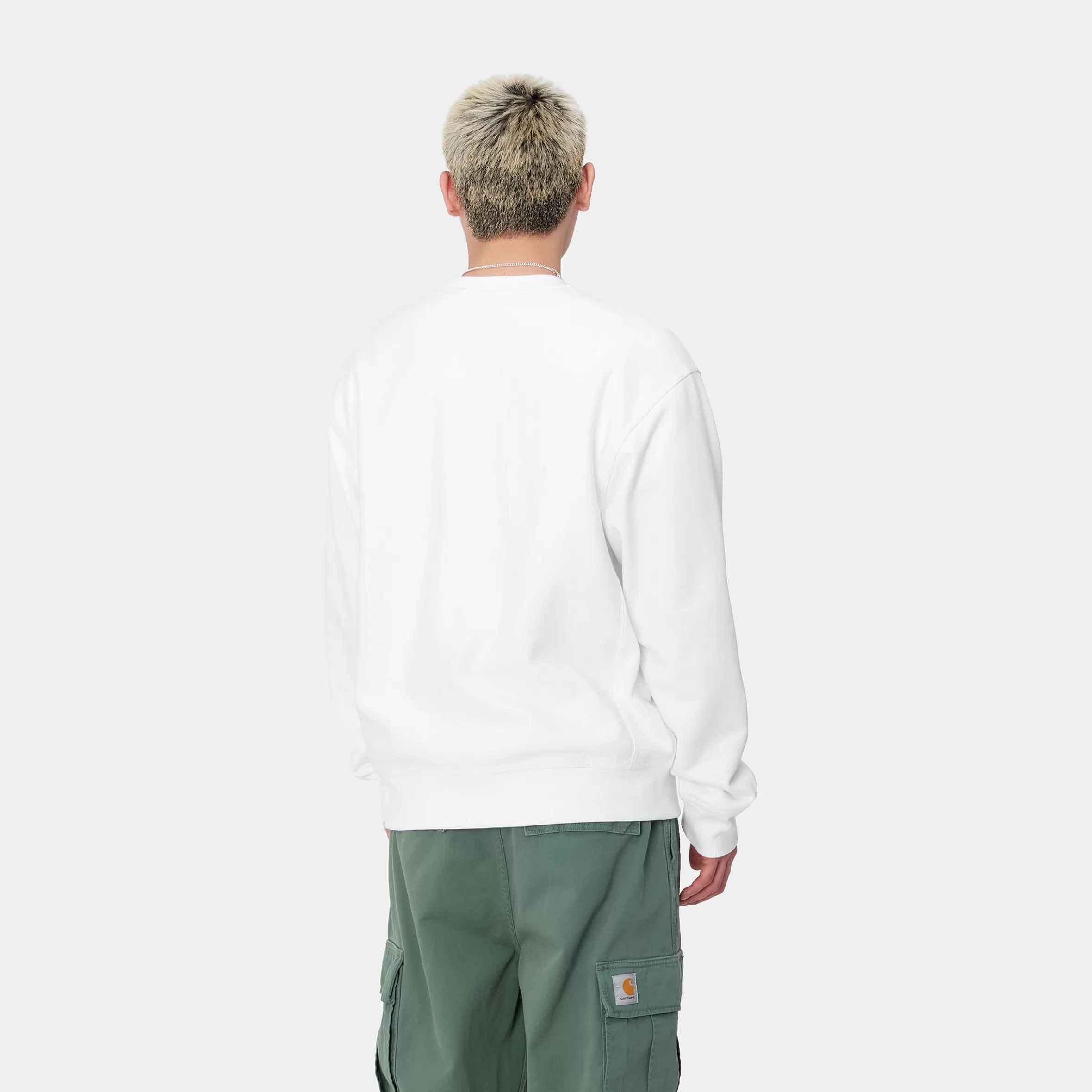 Sweats | Carhartt WIP American Script Sweatshirt White