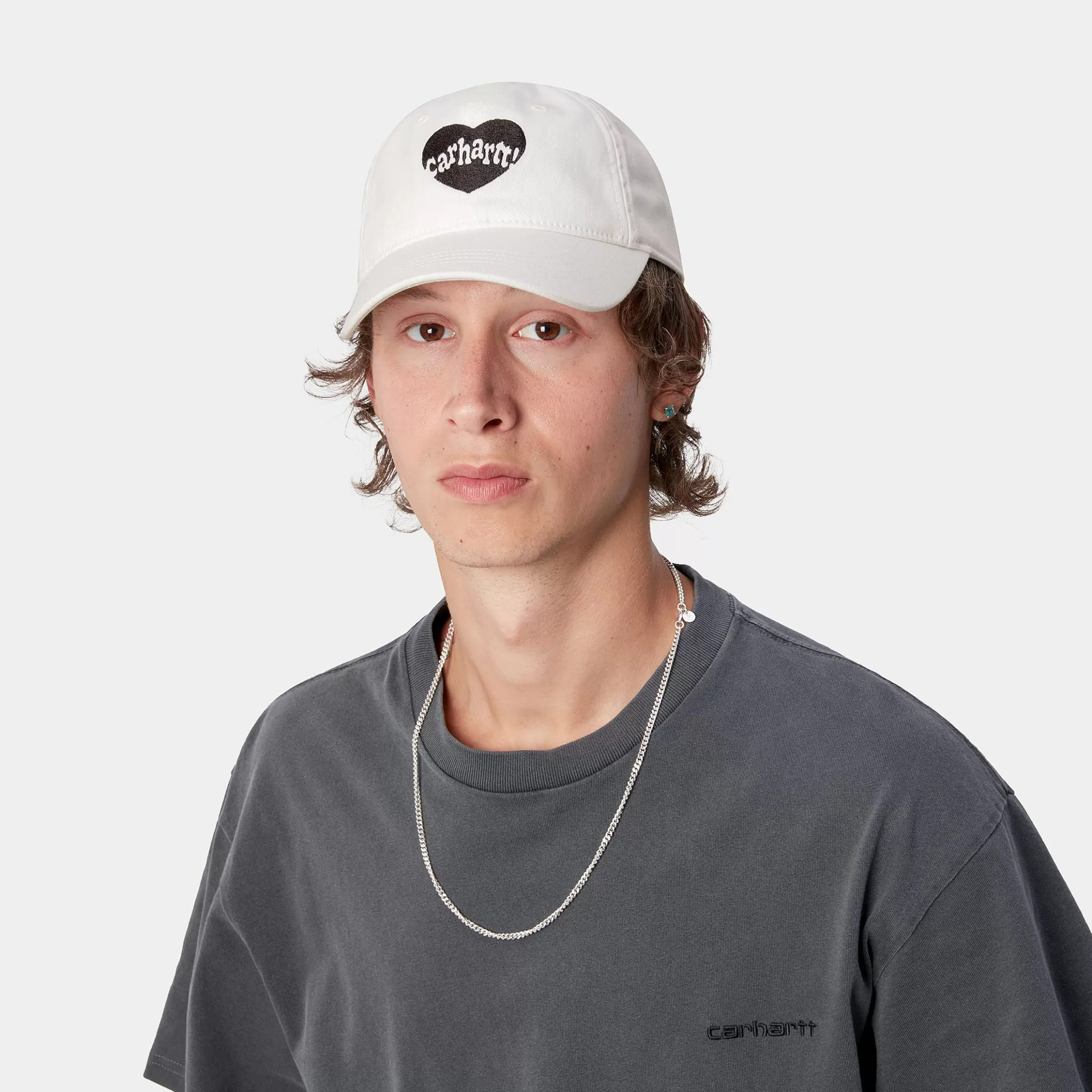 Acessórios | Bonés & Chapéus | Carhartt WIP Amour Cap White / Black