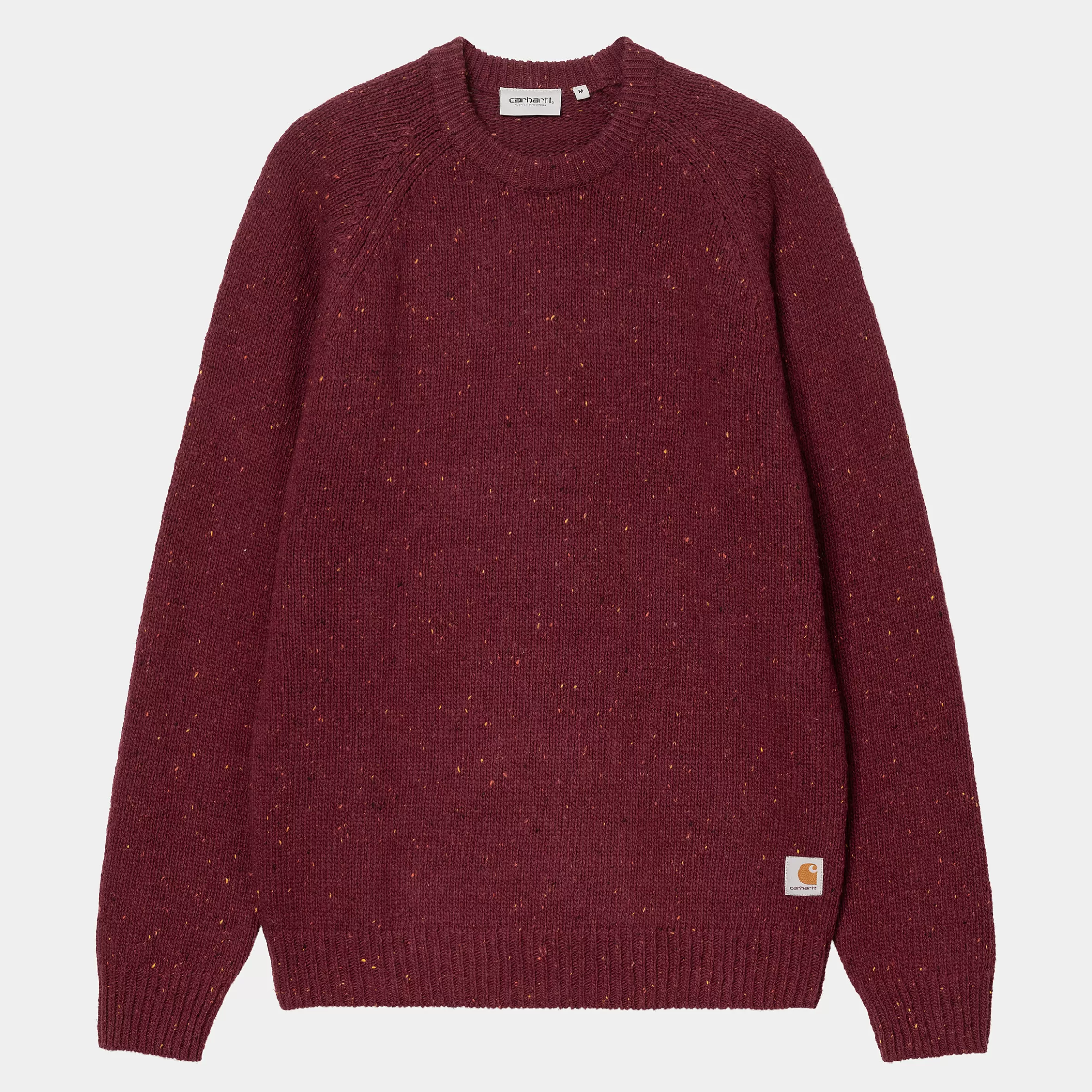 Malhas | Carhartt WIP Anglistic Sweater Speckled Malbec