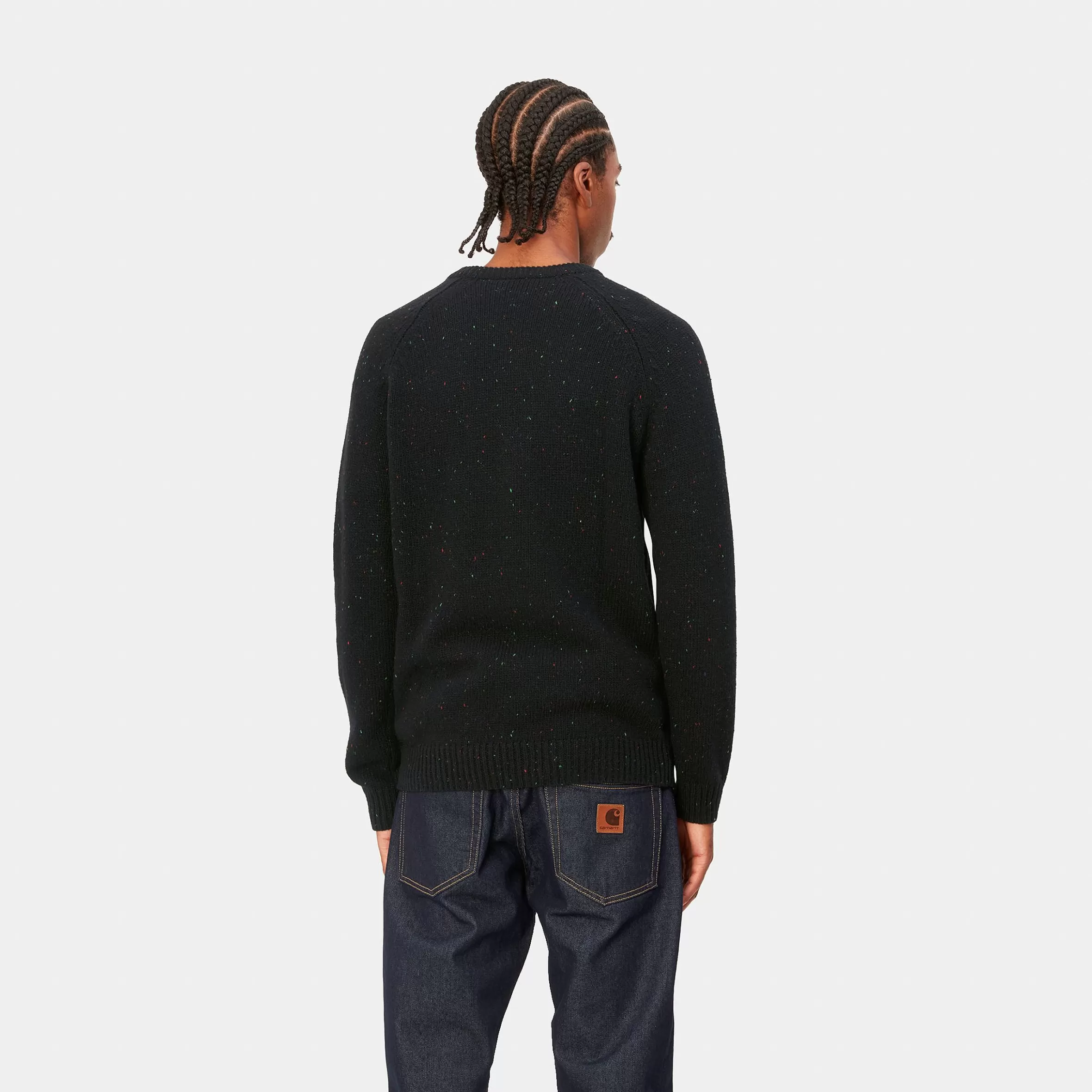 Malhas | Carhartt WIP Anglistic Sweater Speckled Black