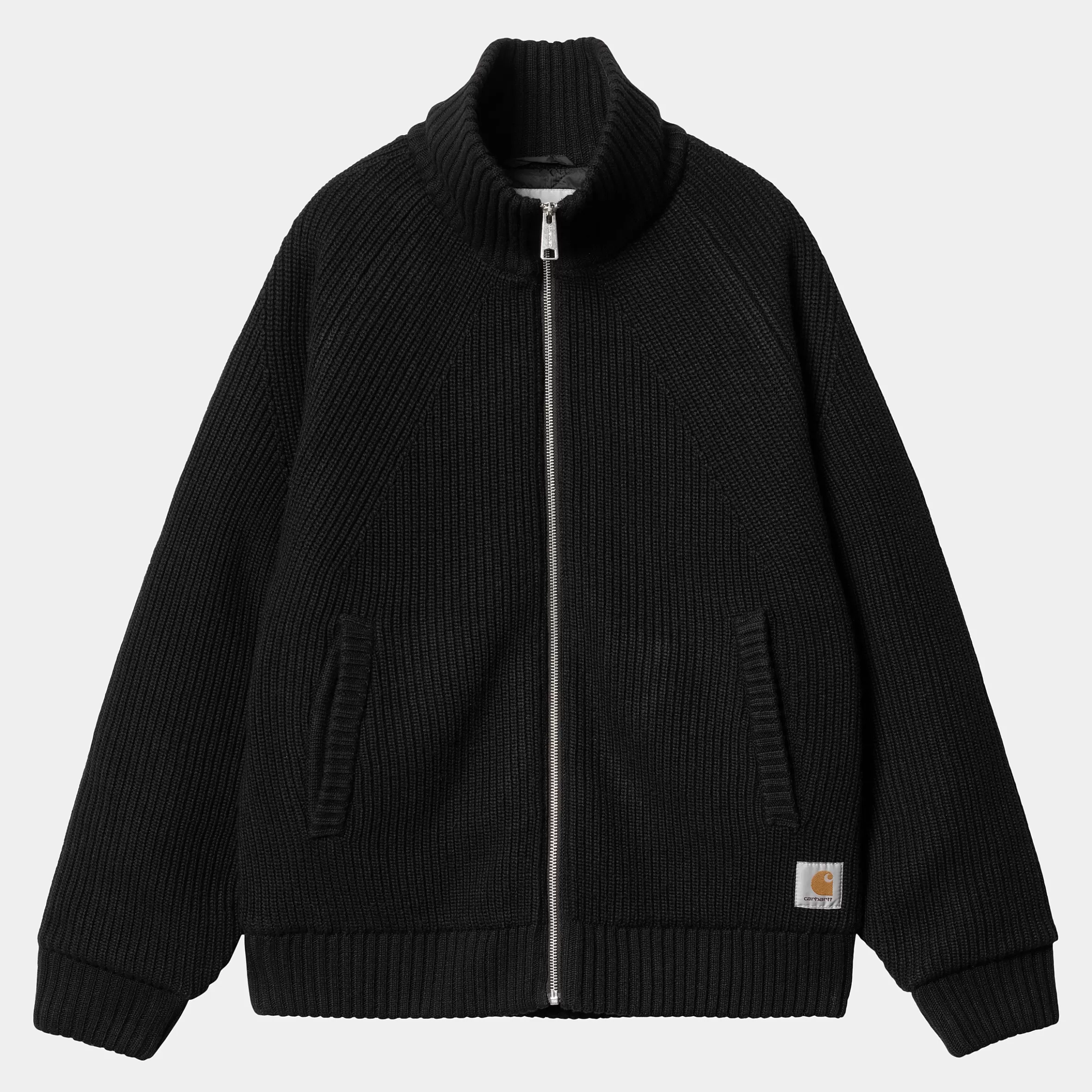 Malhas | Carhartt WIP Banley Sweater Jacket Black