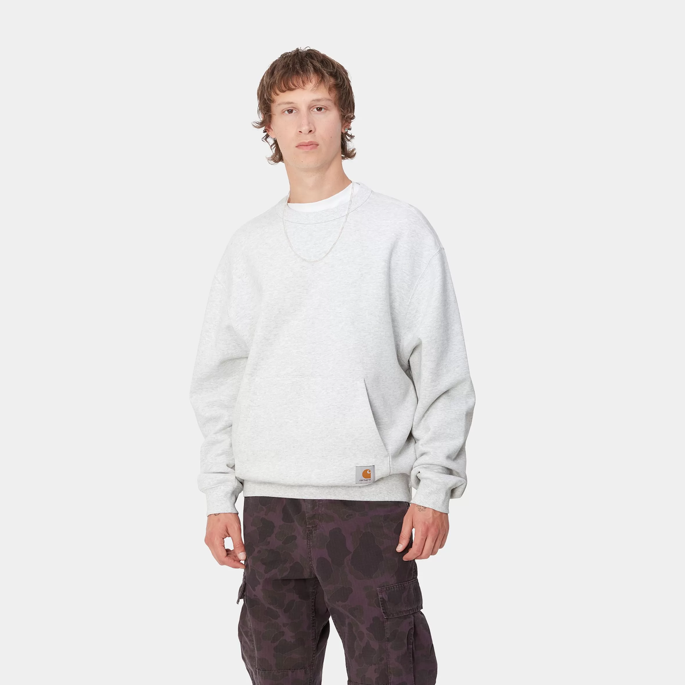 Sweats | Carhartt WIP Billy Sweat Ash Heather