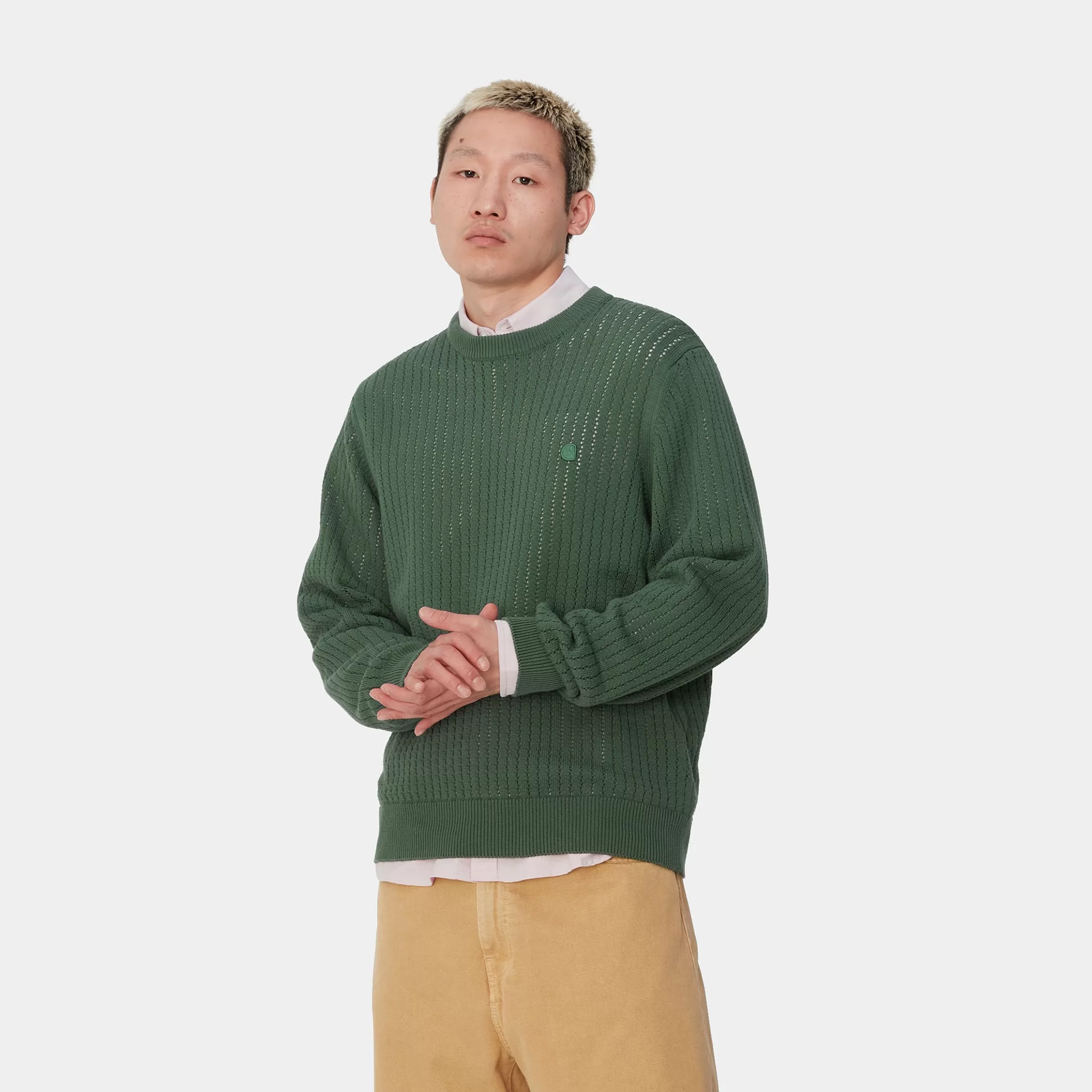 Malhas | Carhartt WIP Calen Sweater Duck Green