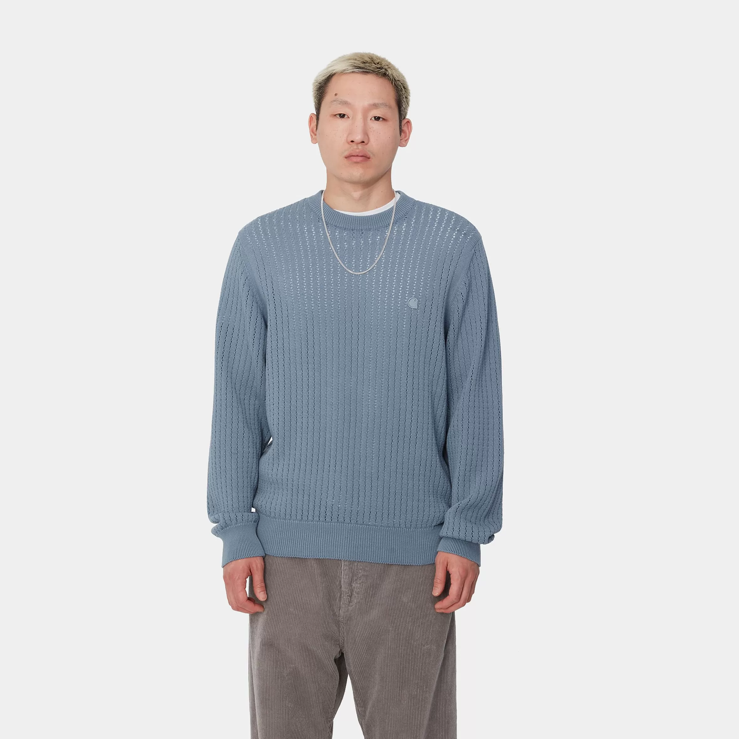 Malhas | Carhartt WIP Calen Sweater Misty Sky