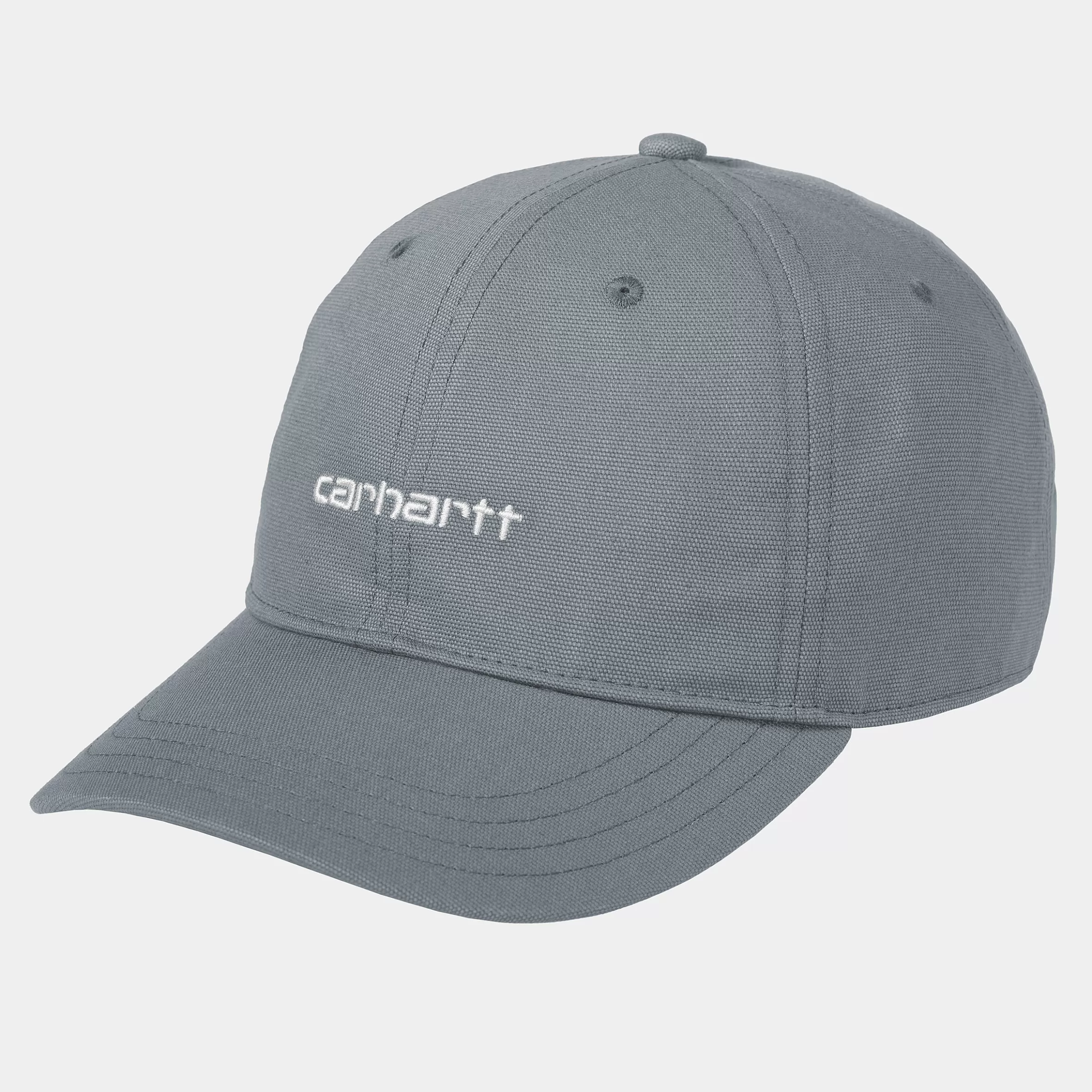 Acessórios | Bonés & Chapéus | Carhartt WIP Canvas Script Cap Dove Grey / Wax