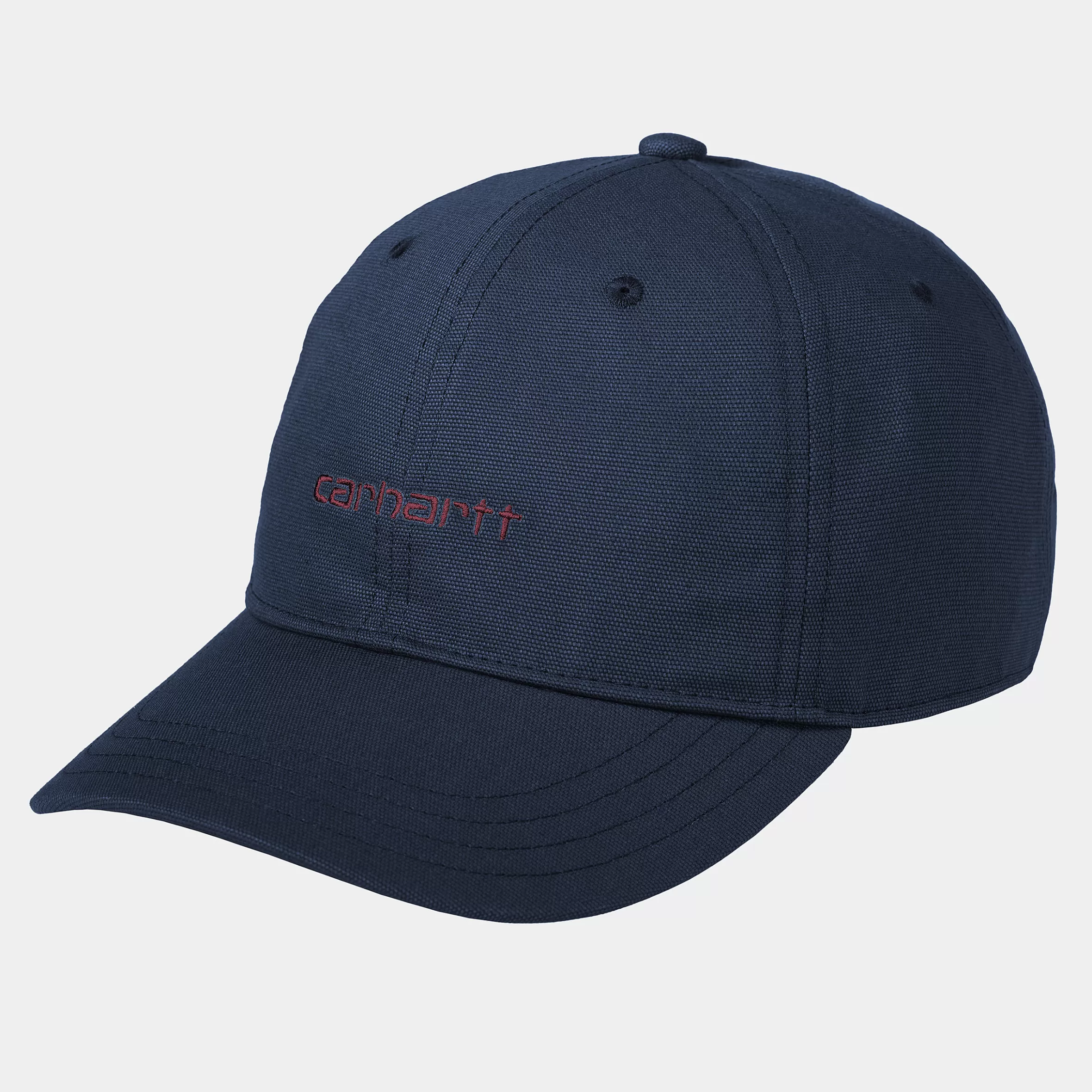 Acessórios | Bonés & Chapéus | Carhartt WIP Canvas Script Cap Air Force Blue / Malbec