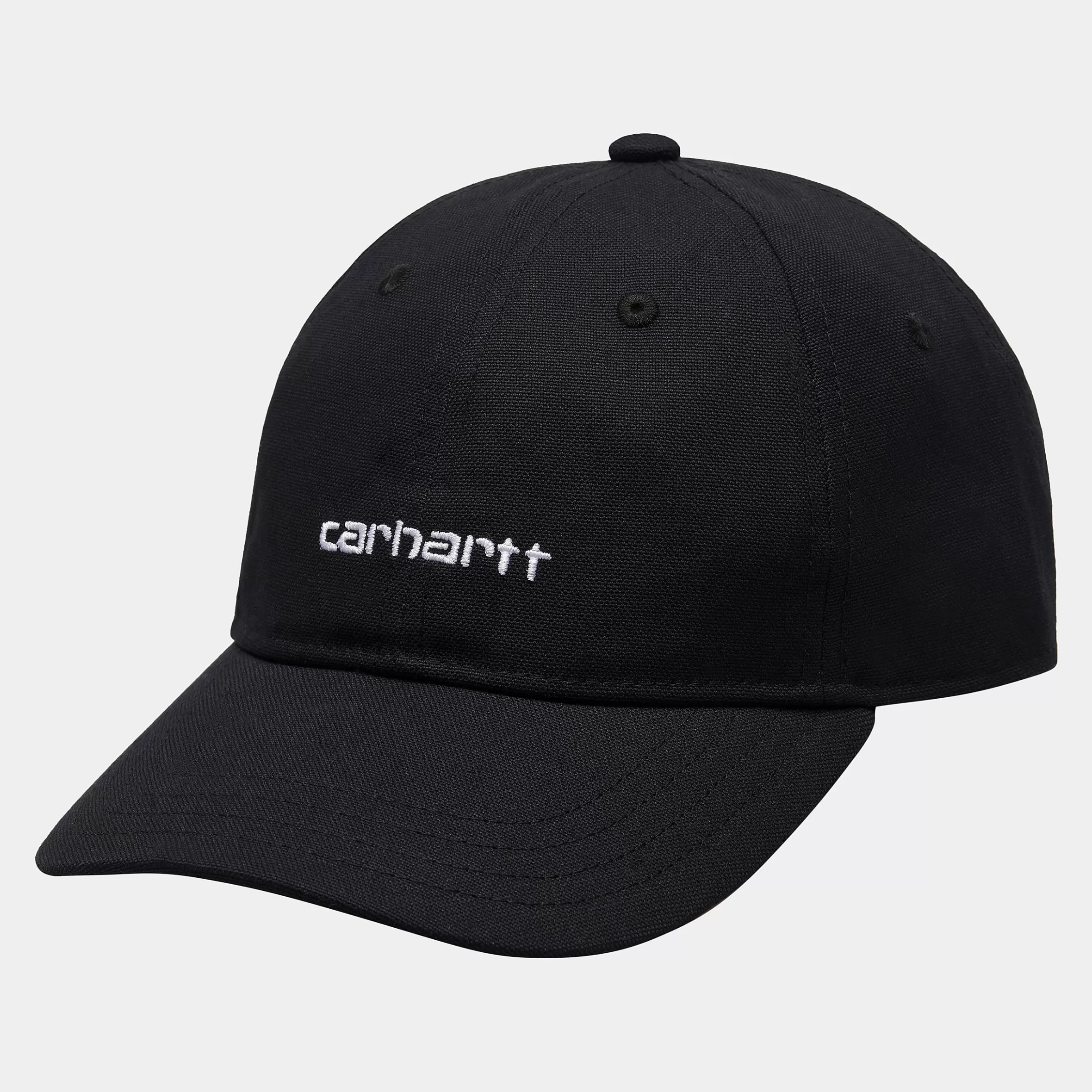 Acessórios | Bonés & Chapéus | Carhartt WIP Canvas Script Cap Black / White