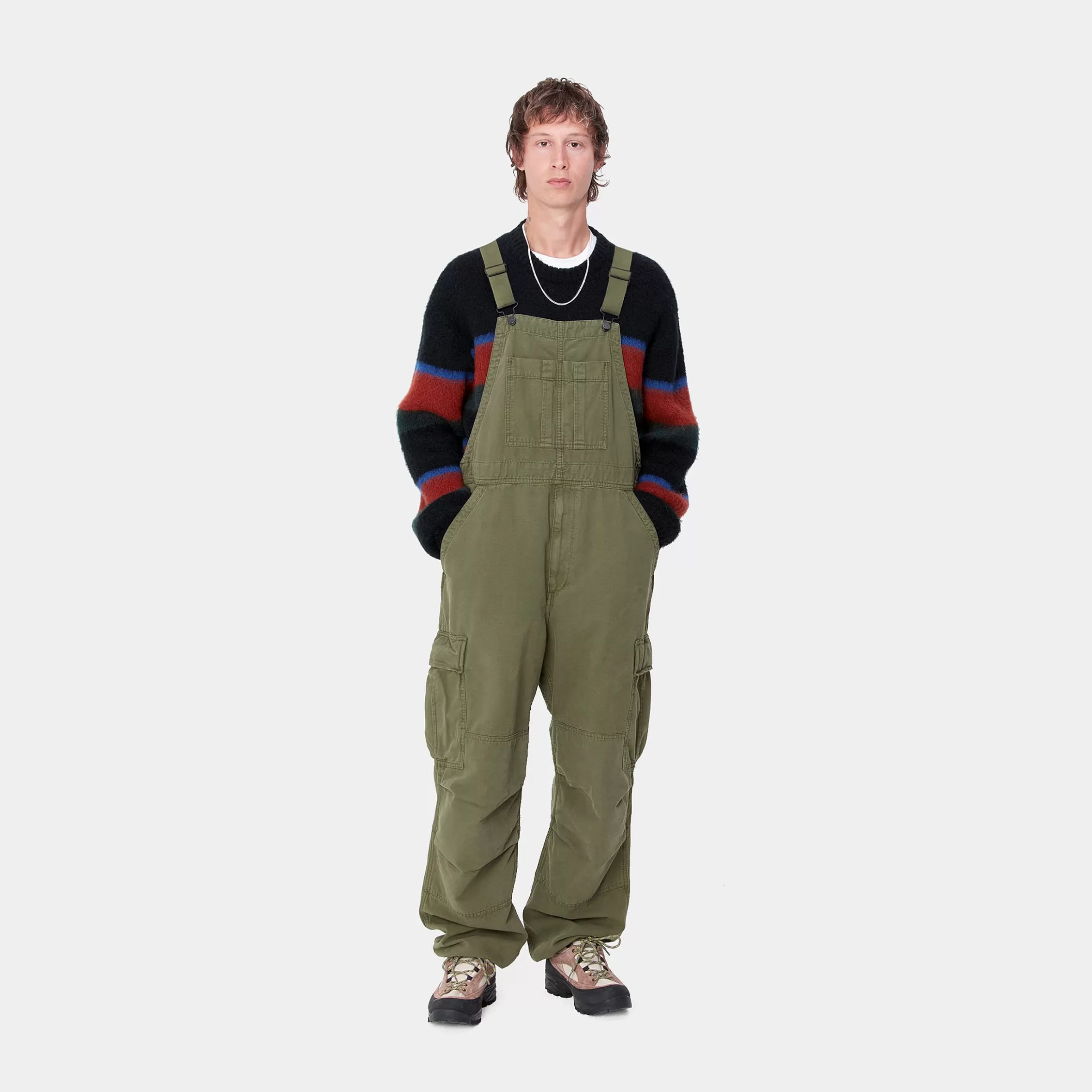 Calças | Jardineiras | Carhartt WIP Cargo Bib Overall Tarragon