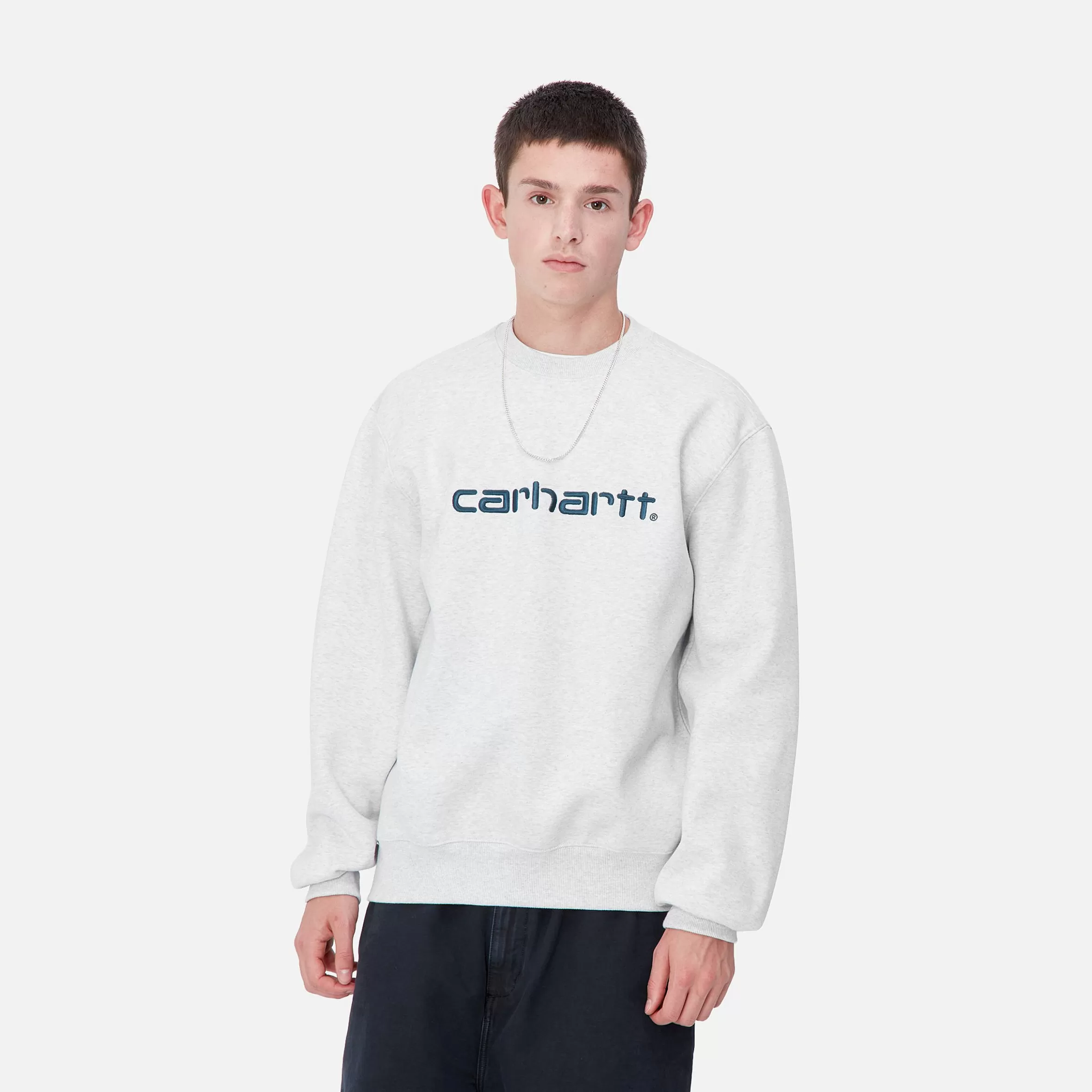 Sweats | Carhartt WIP Carhartt Sweatshirt Ash Heather / Duck Blue