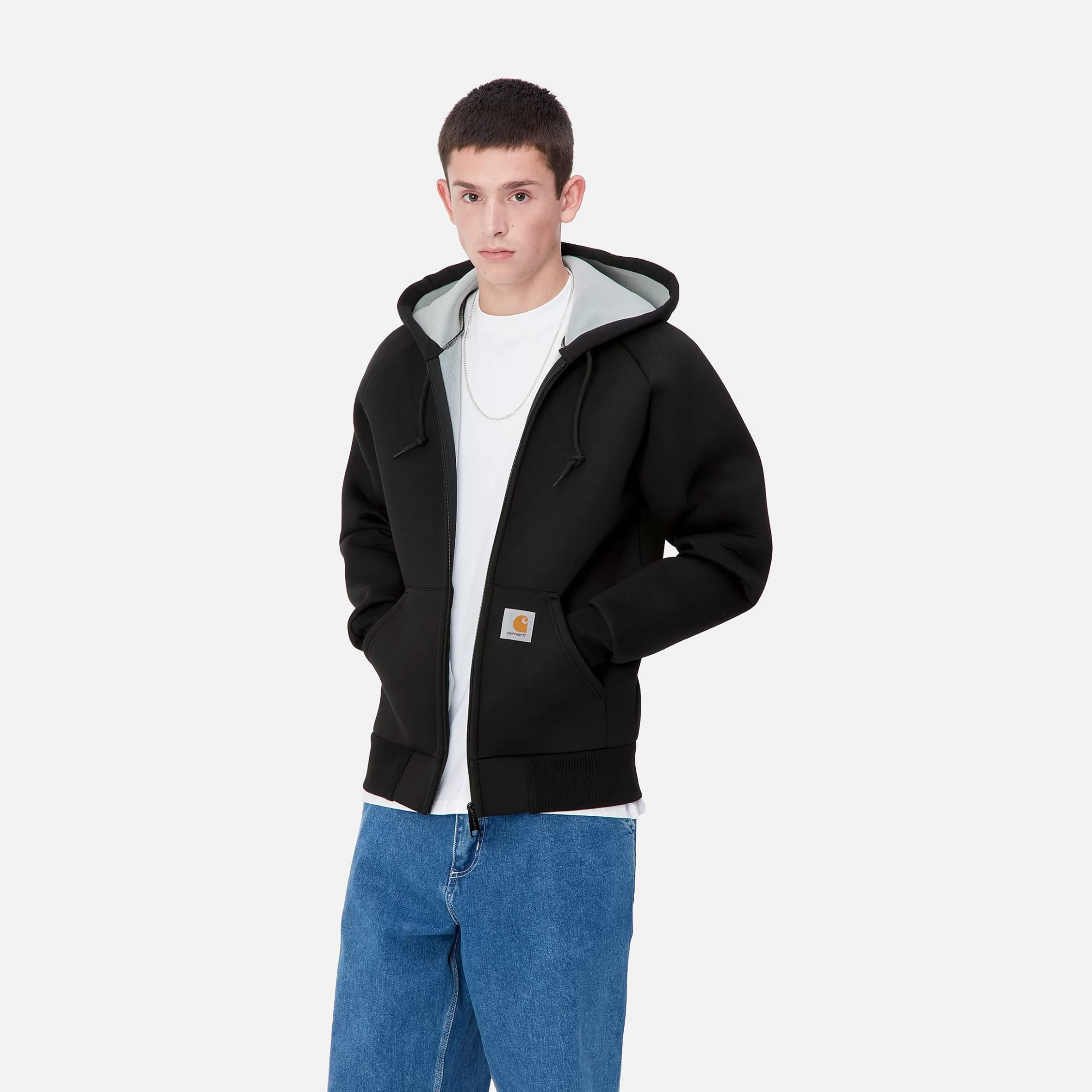 Blusões E Coletes | Sweats | Carhartt WIP Car-Lux Hooded Jacket Black / Grey