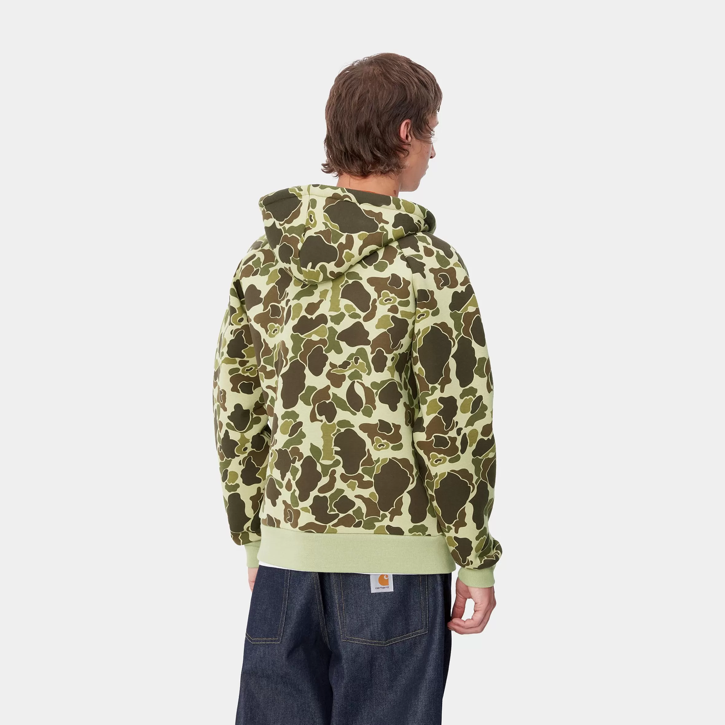 Blusões E Coletes | Sweats | Carhartt WIP Car-Lux Hooded Jacket Camo Duck, Green / Turmeric