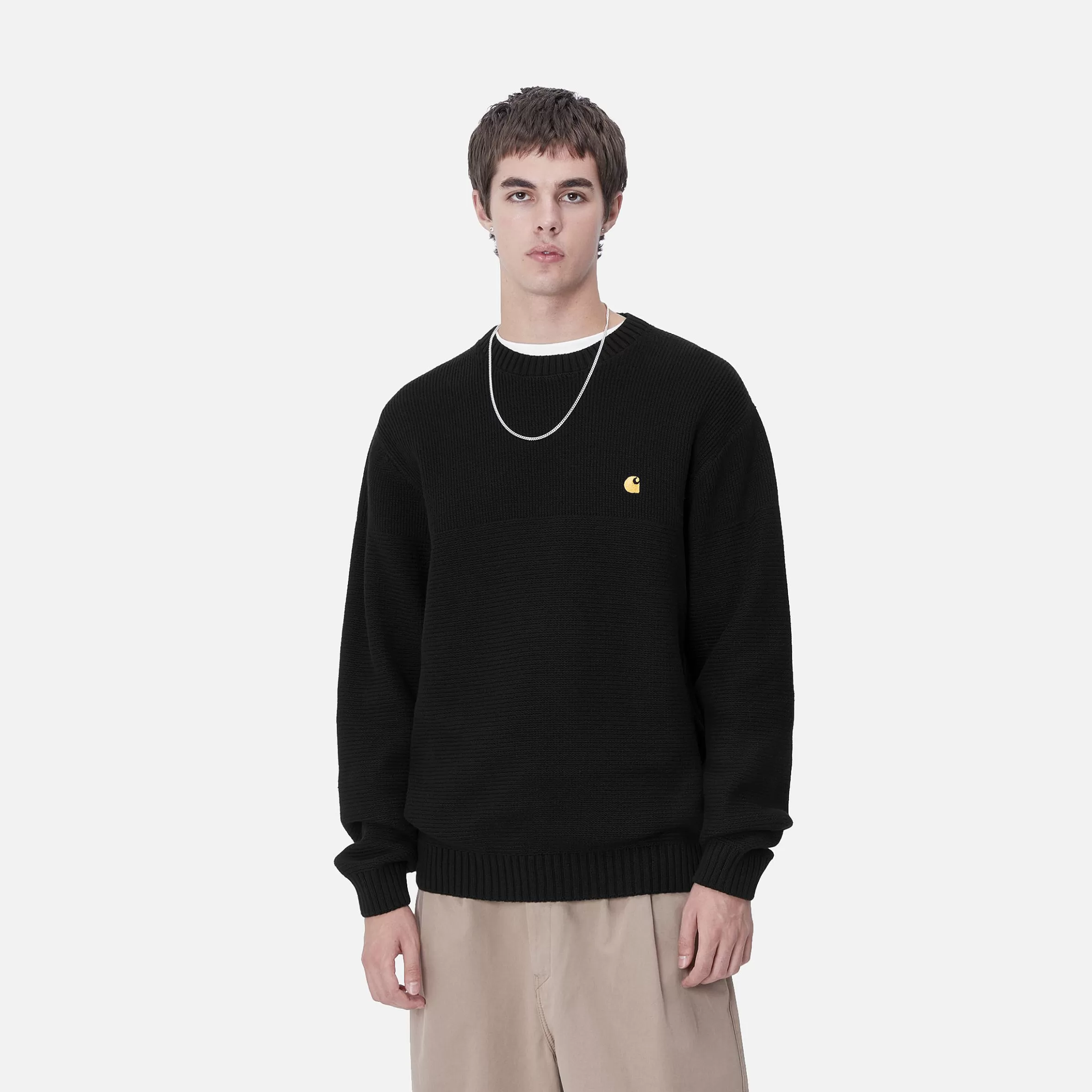 Malhas | Carhartt WIP Chane Sweater Black / Gold