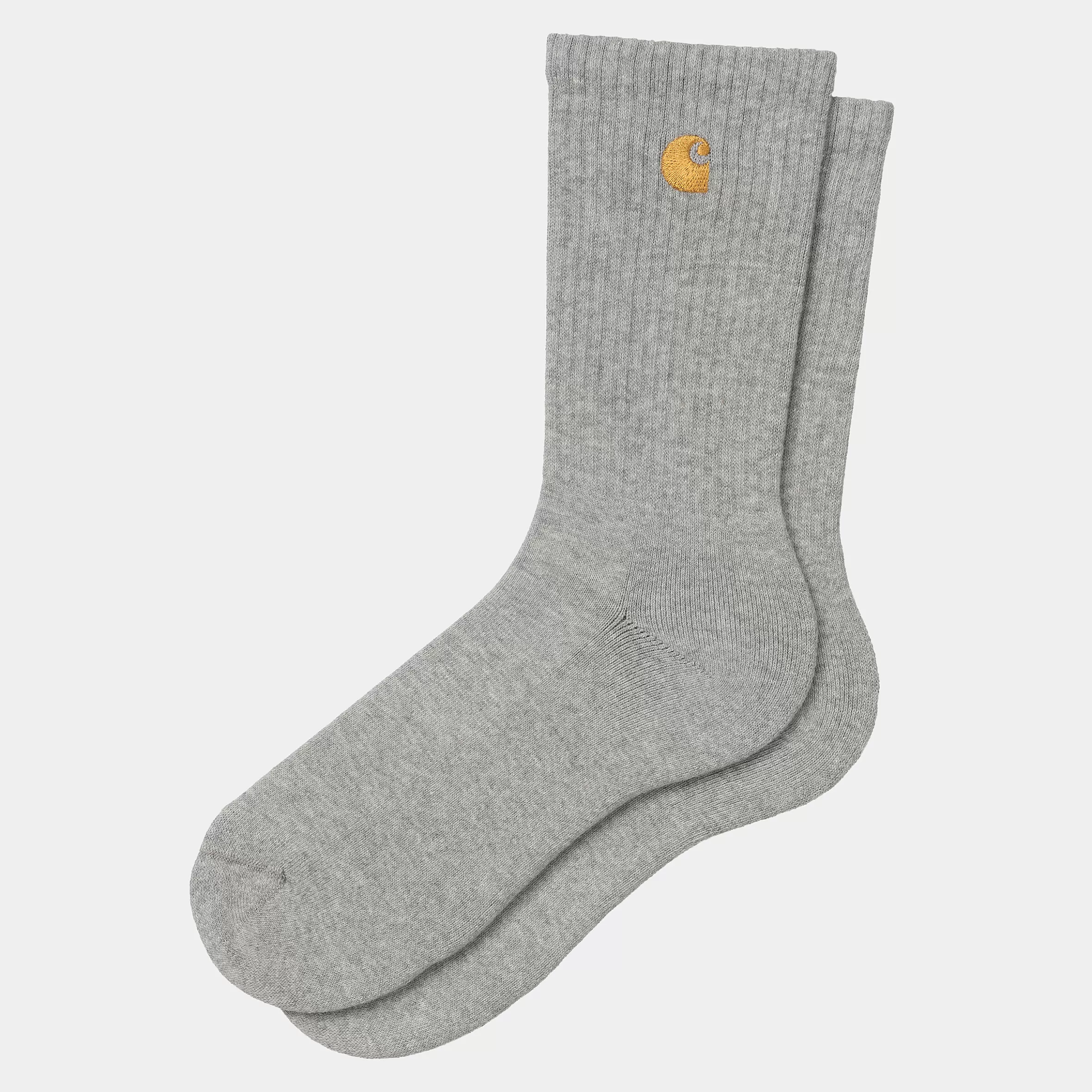 Acessórios | Meias | Carhartt WIP Chase Socks Grey Heather / Gold