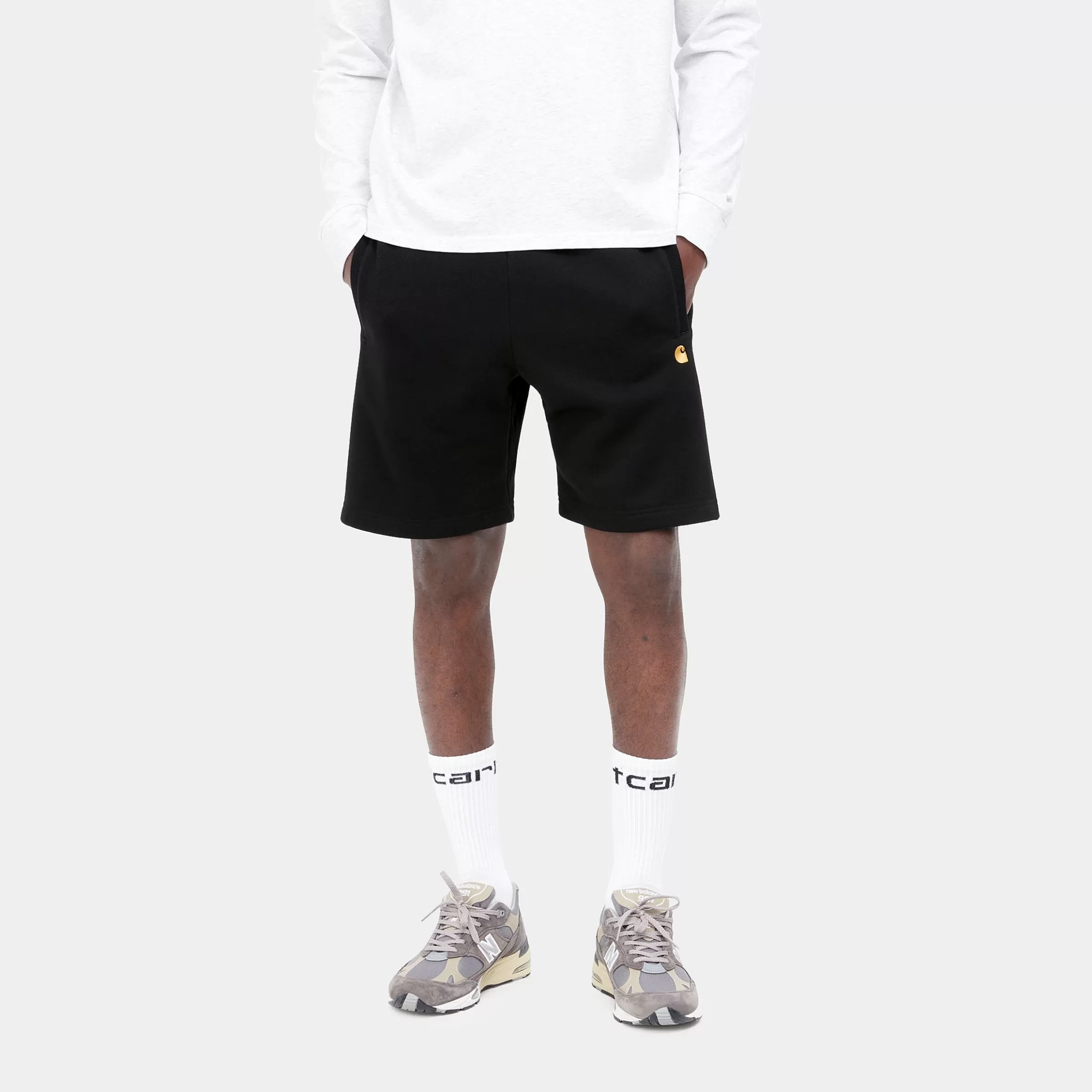 Sweats | Calções E Banho | Carhartt WIP Chase Sweat Short Black / Gold