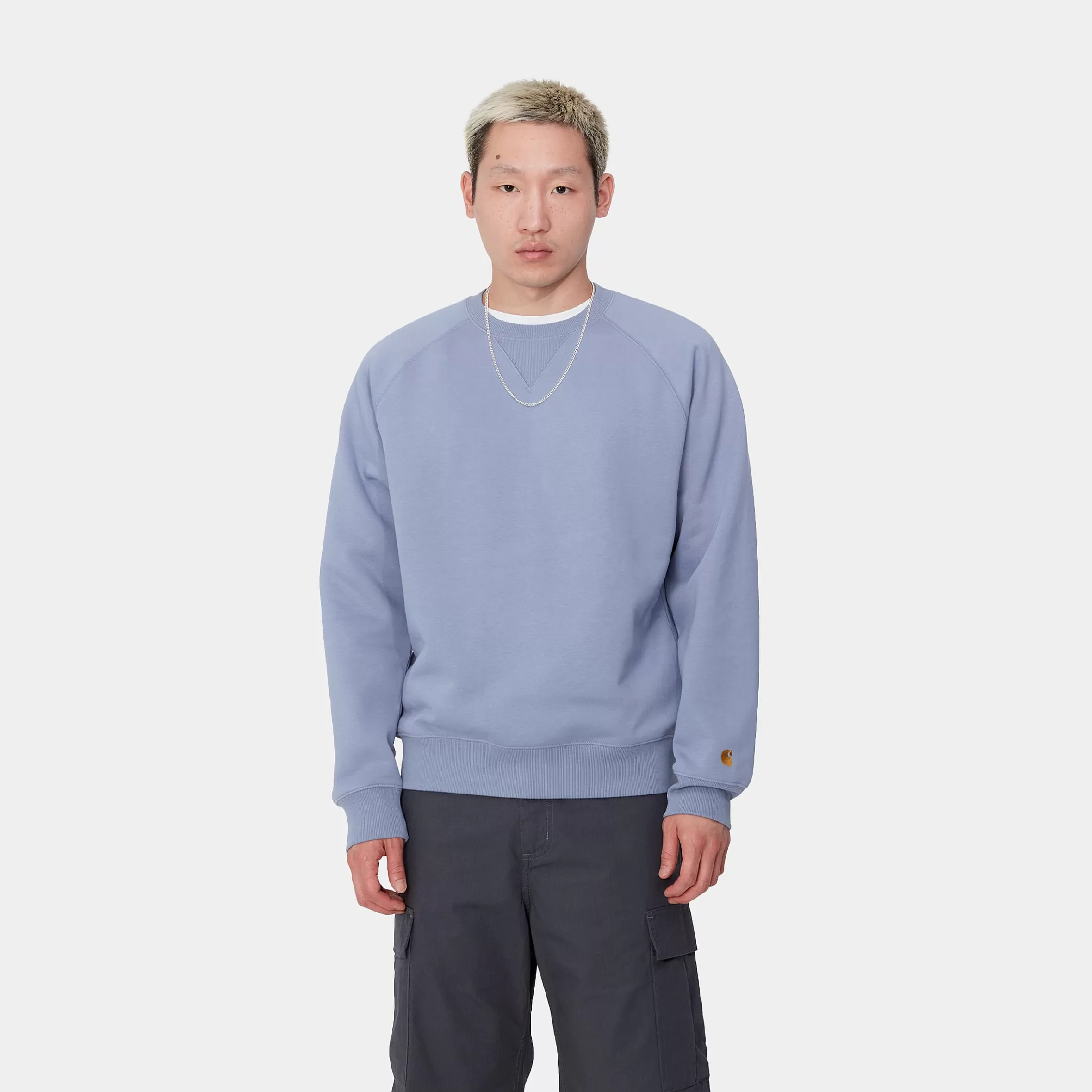 Sweats | Carhartt WIP Chase Sweatshirt Charm Blue / Gold