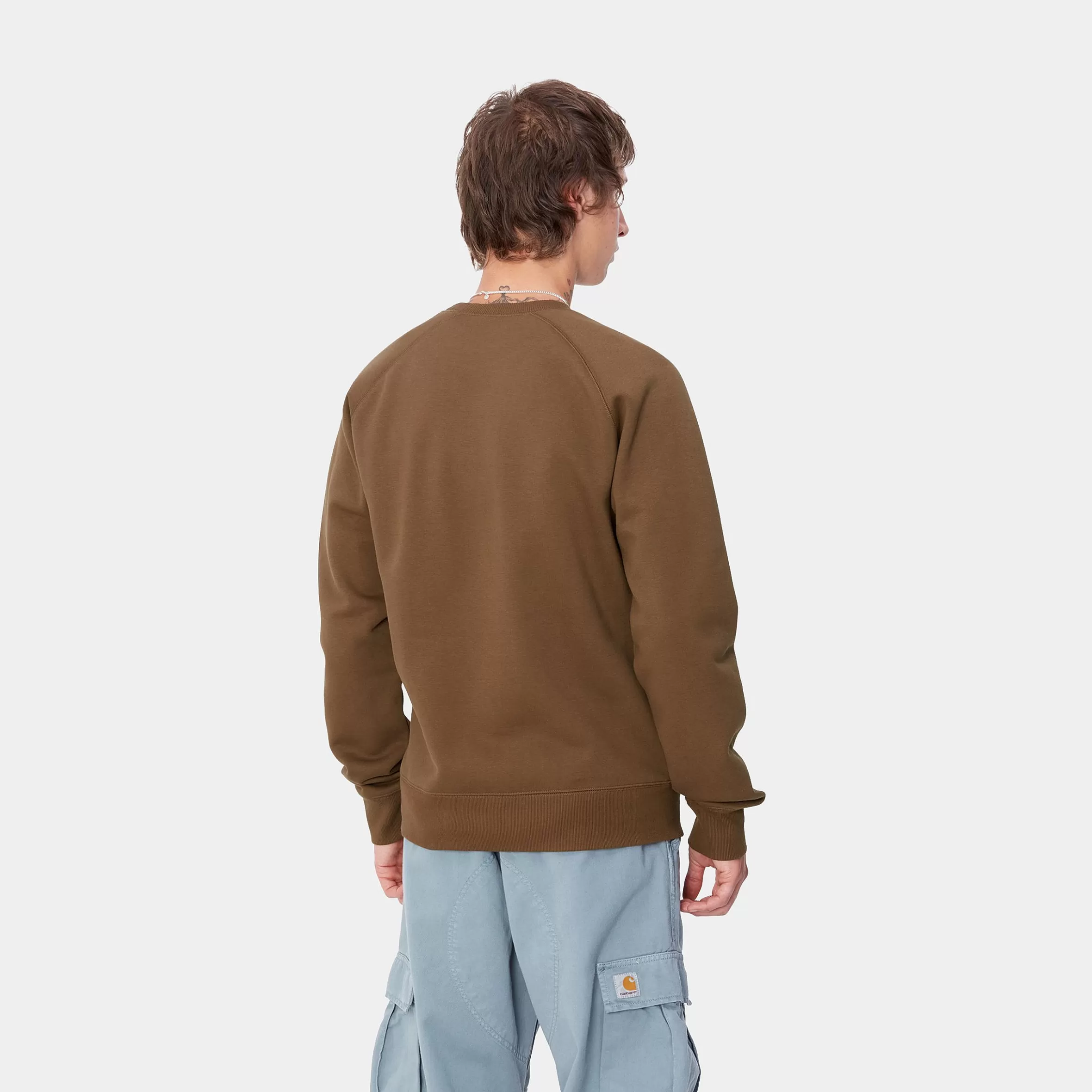 Sweats | Carhartt WIP Chase Sweatshirt Chocolate / Gold