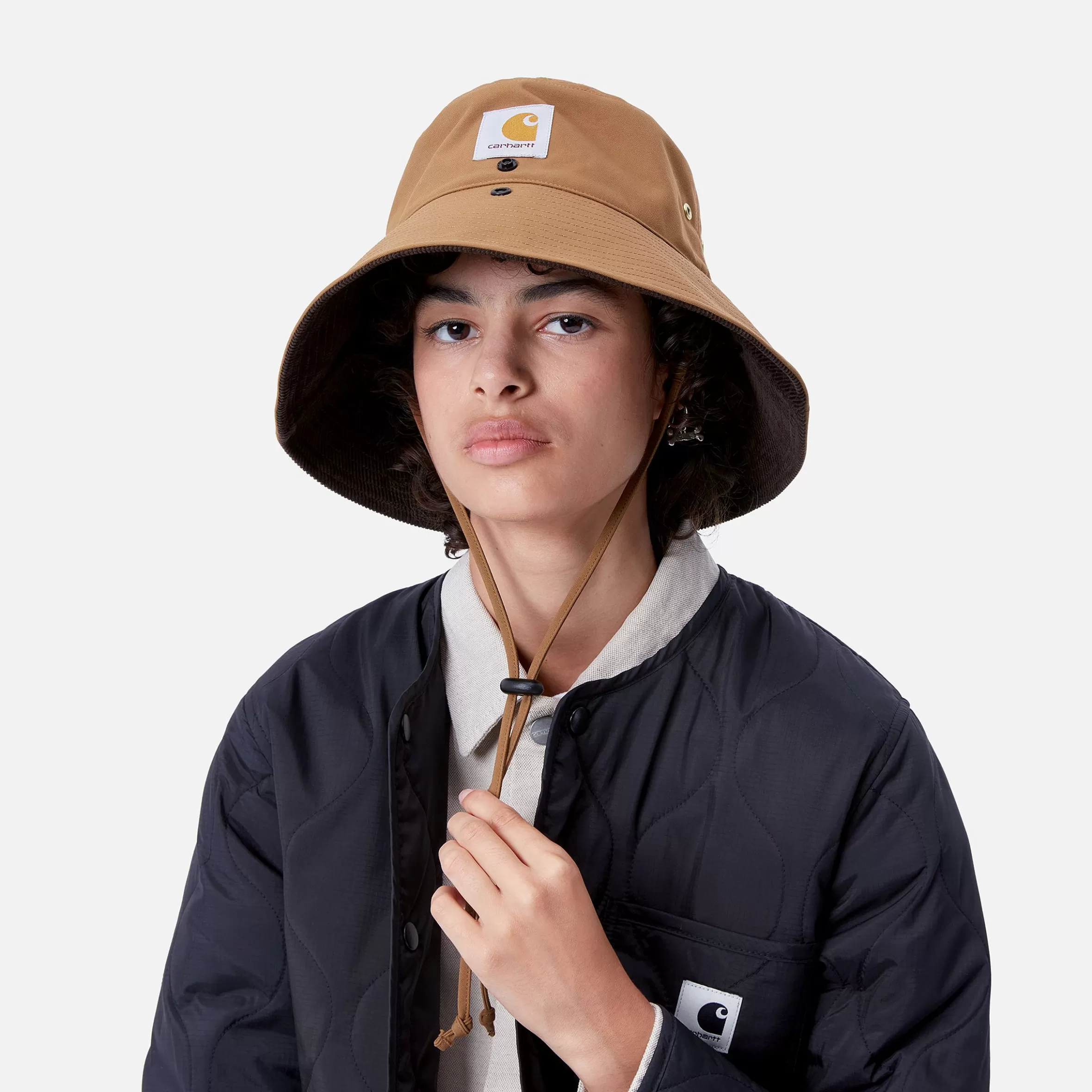 Acessórios | Bonés & Chapéus | Carhartt WIP Clarton Bucket Hat Hamilton Brown / Tobacco