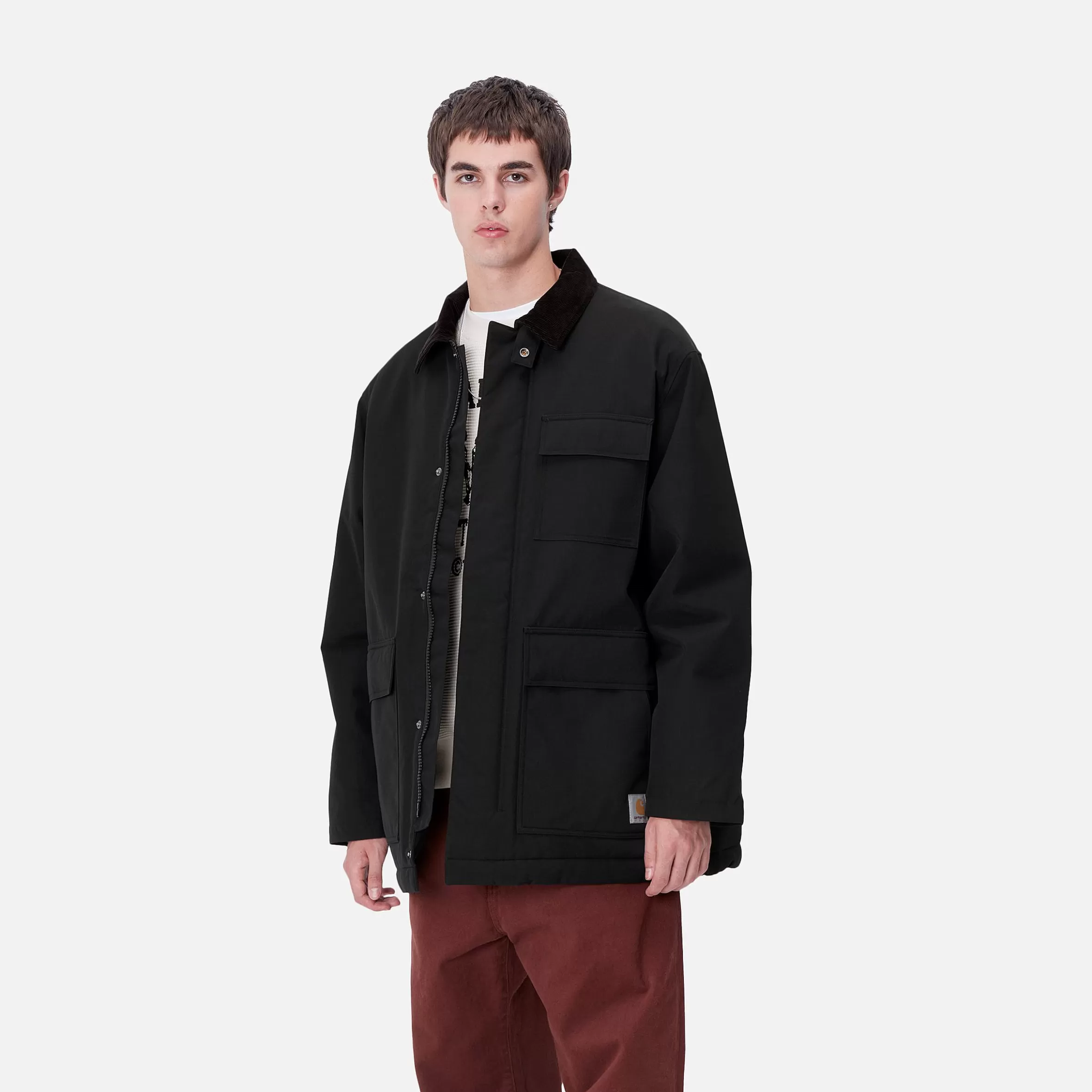 Blusões E Coletes | Carhartt WIP Clarton Coat Black / Black