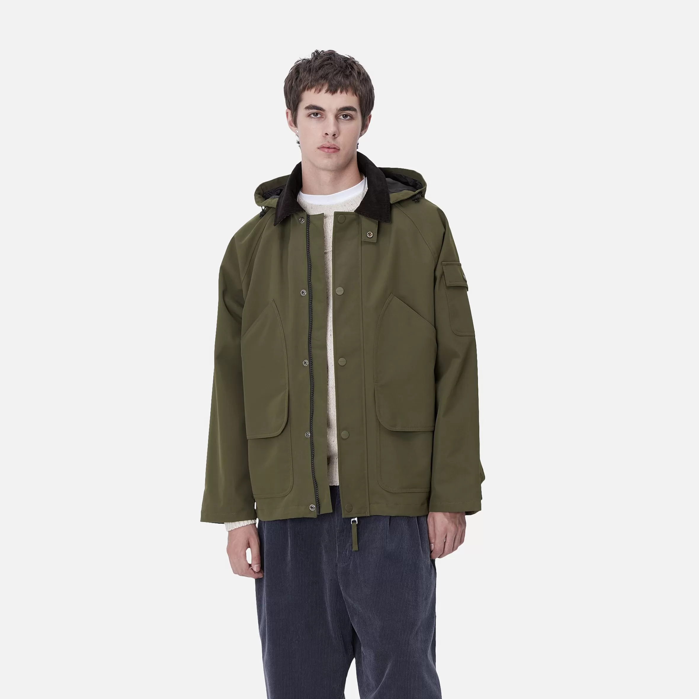 Blusões E Coletes | Carhartt WIP Clarton Jacket Office Green / Black