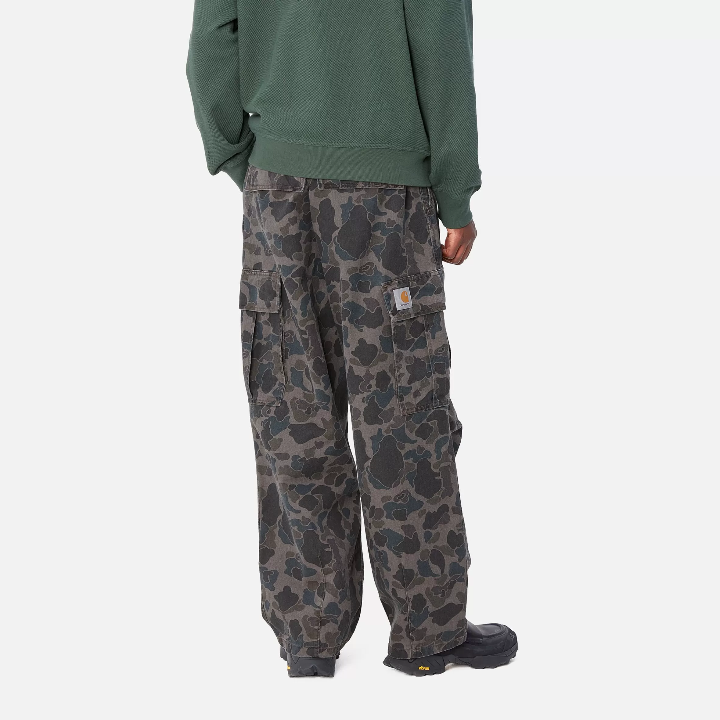 Calças | Carhartt WIP Cole Cargo Pant Camo Duck, Grey