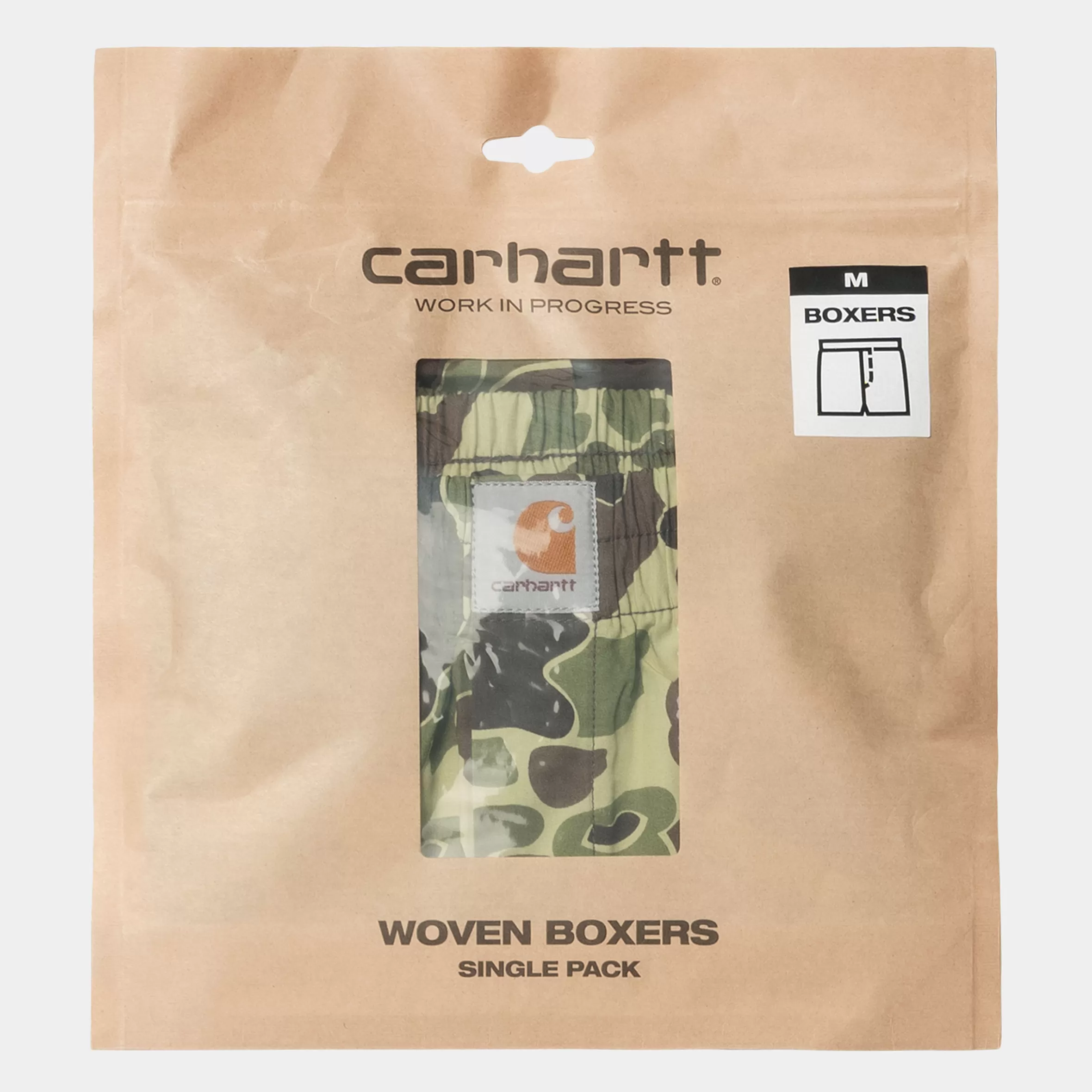 Roupa Interior | Carhartt WIP Cotton Boxer Camo Duck, Green