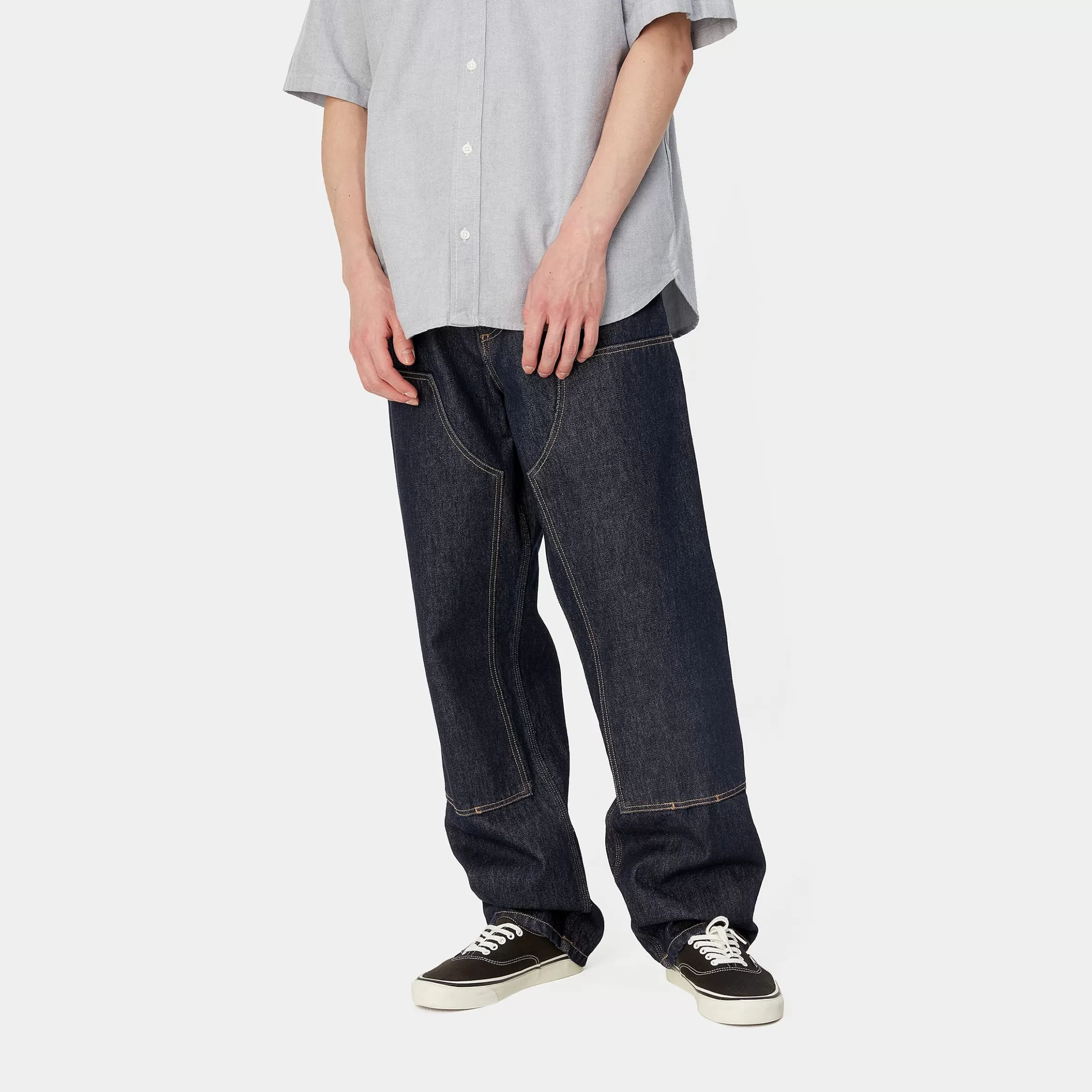 Ganga | Calças | Carhartt WIP Double Knee Pant Blue