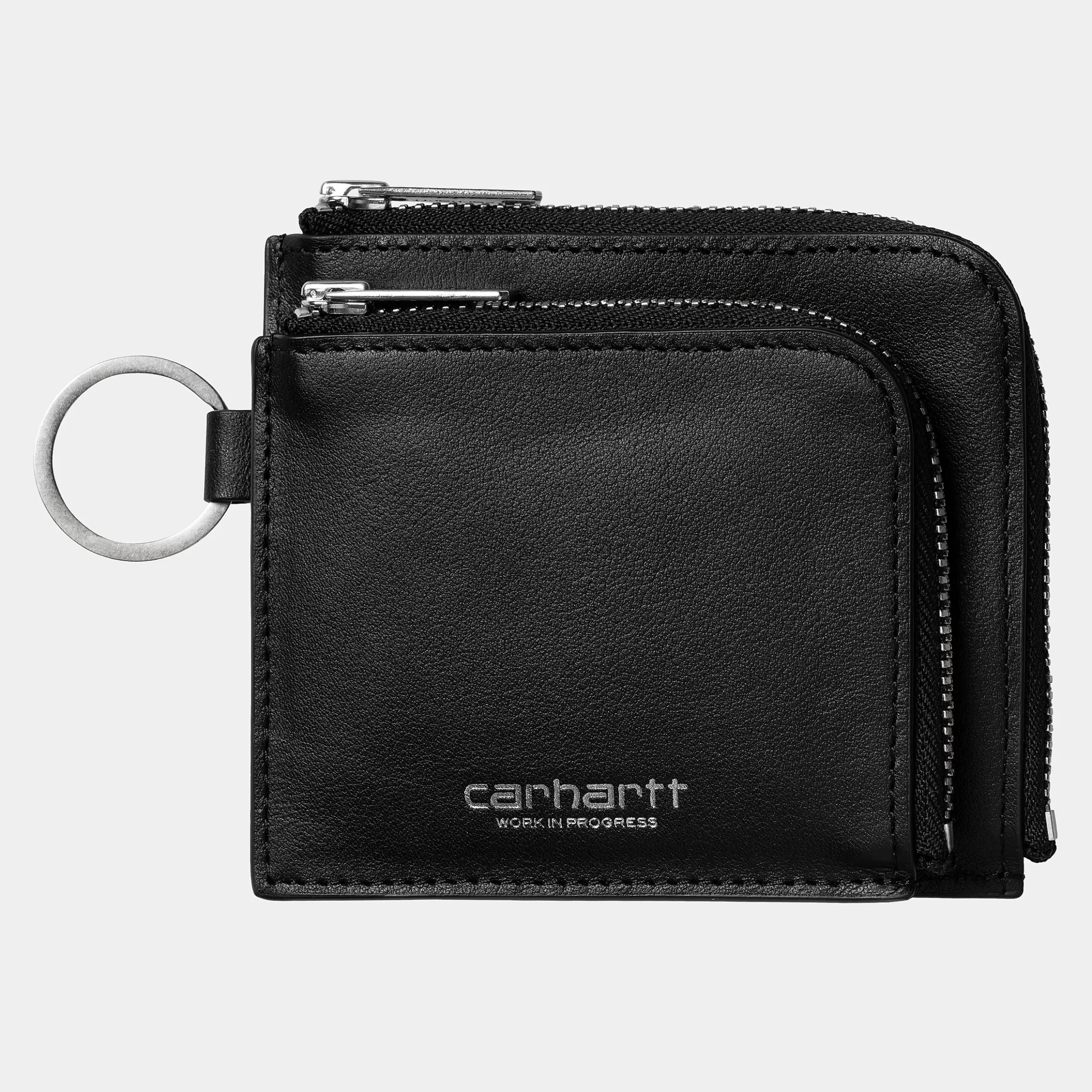 Acessórios | Carteiras | Carhartt WIP Double Vegas Zip Wallet Black / Silver