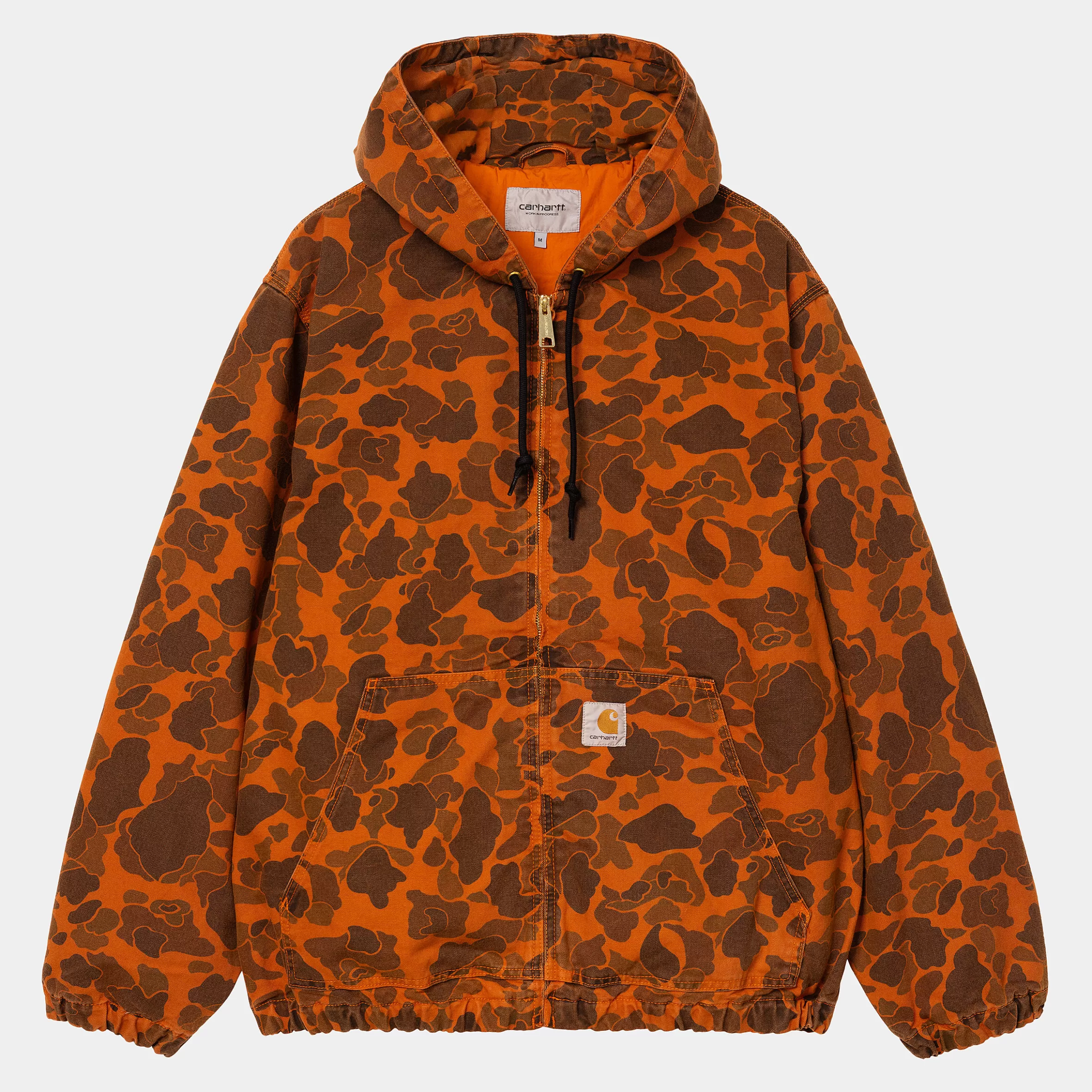 Blusões E Coletes | Carhartt WIP Duck Active Jacket Camo Duck, Green / Turmeric