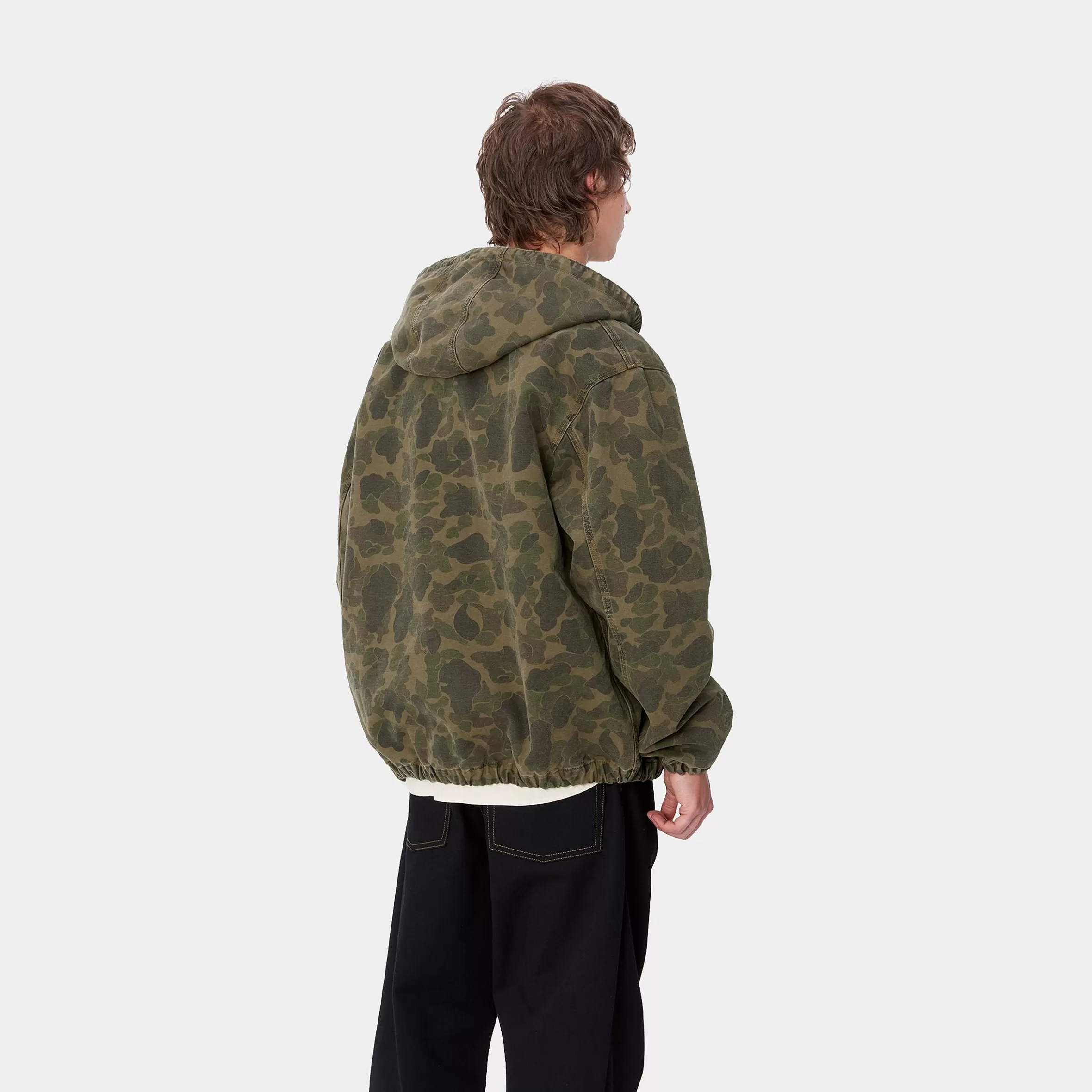 Blusões E Coletes | Carhartt WIP Duck Active Jacket Camo Duck, Green / Office Green