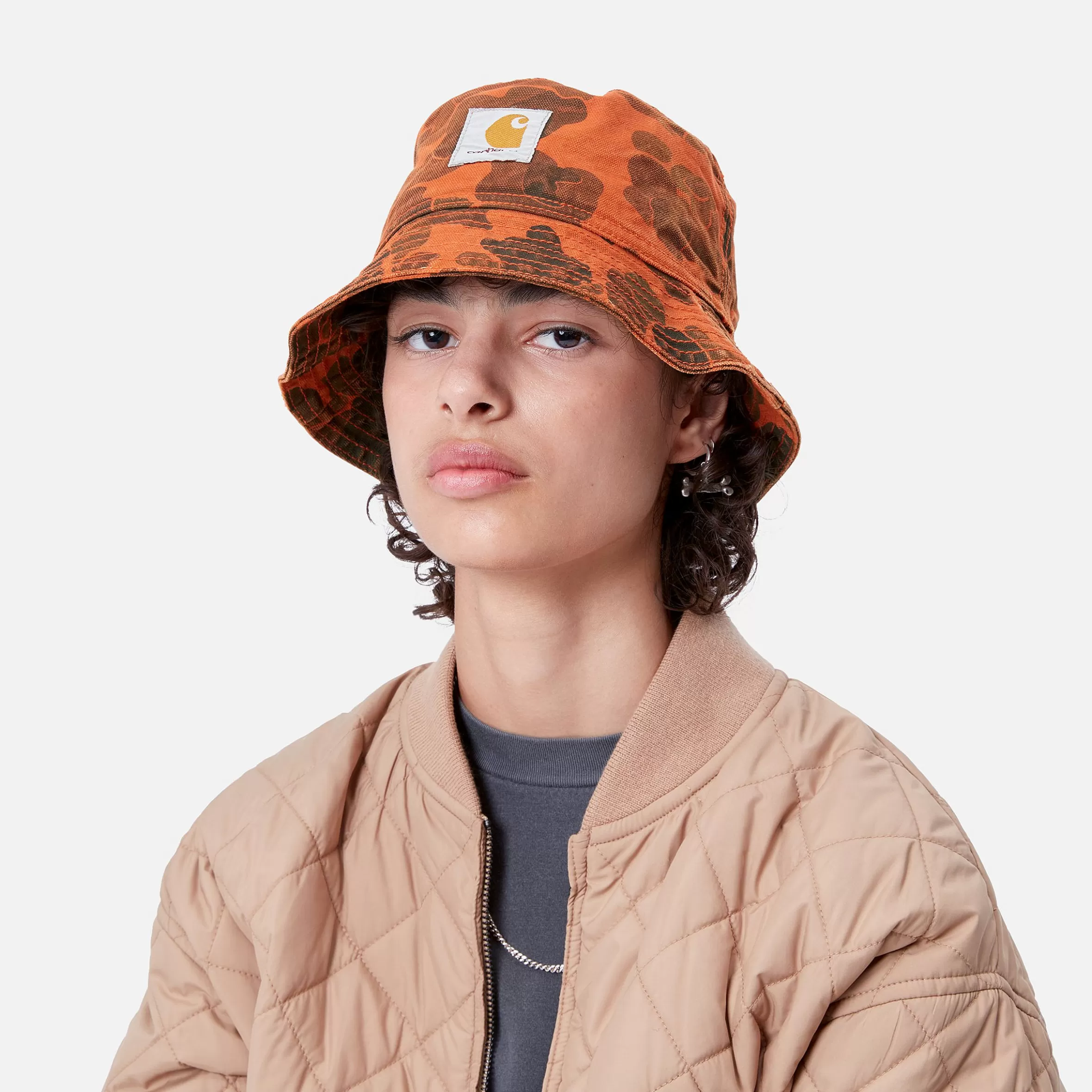 Acessórios | Bonés & Chapéus | Carhartt WIP Duck Bucket Hat Camo Duck, Green / Turmeric