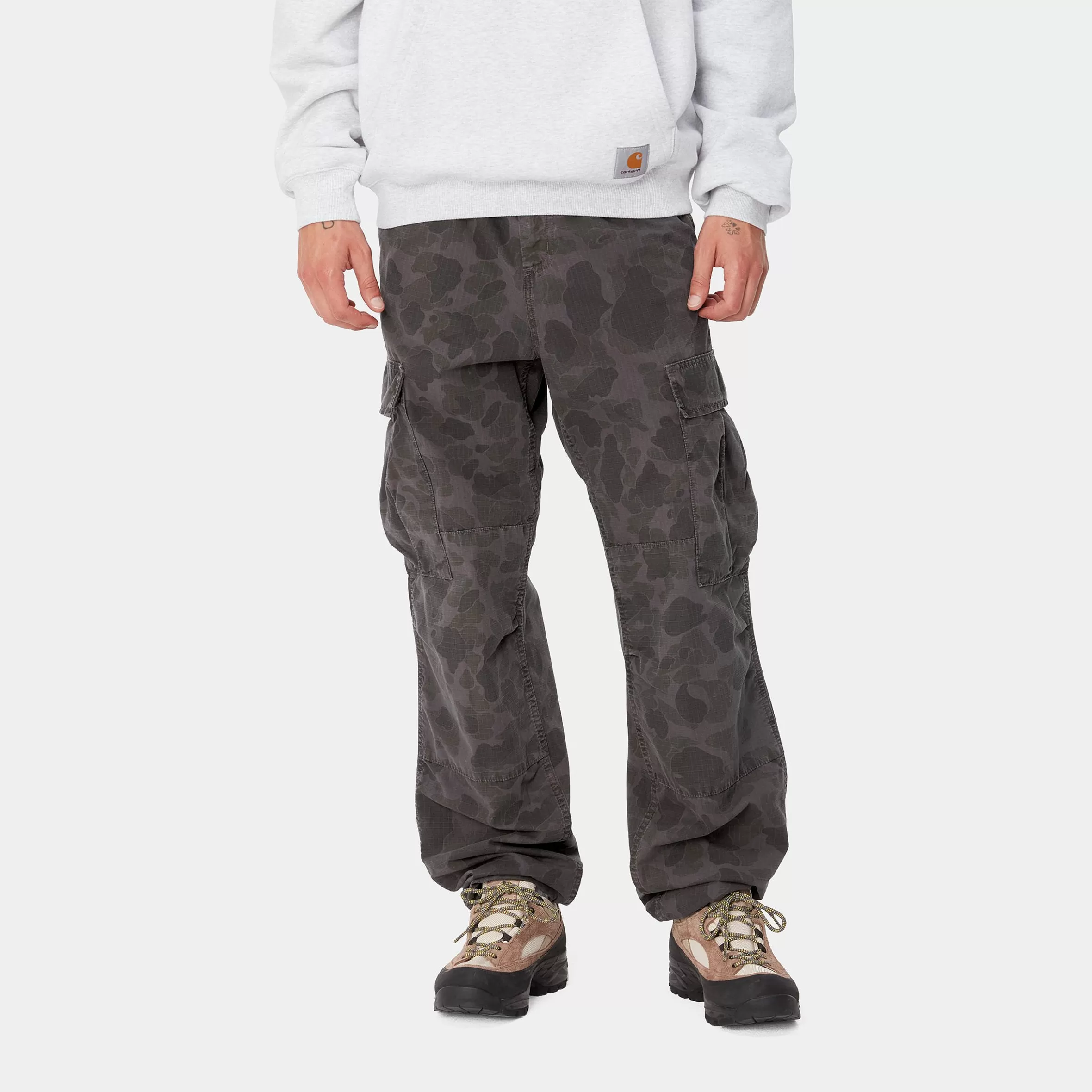 Calças | Carhartt WIP Duck Cargo Pant Camo Duck Green / Graphite