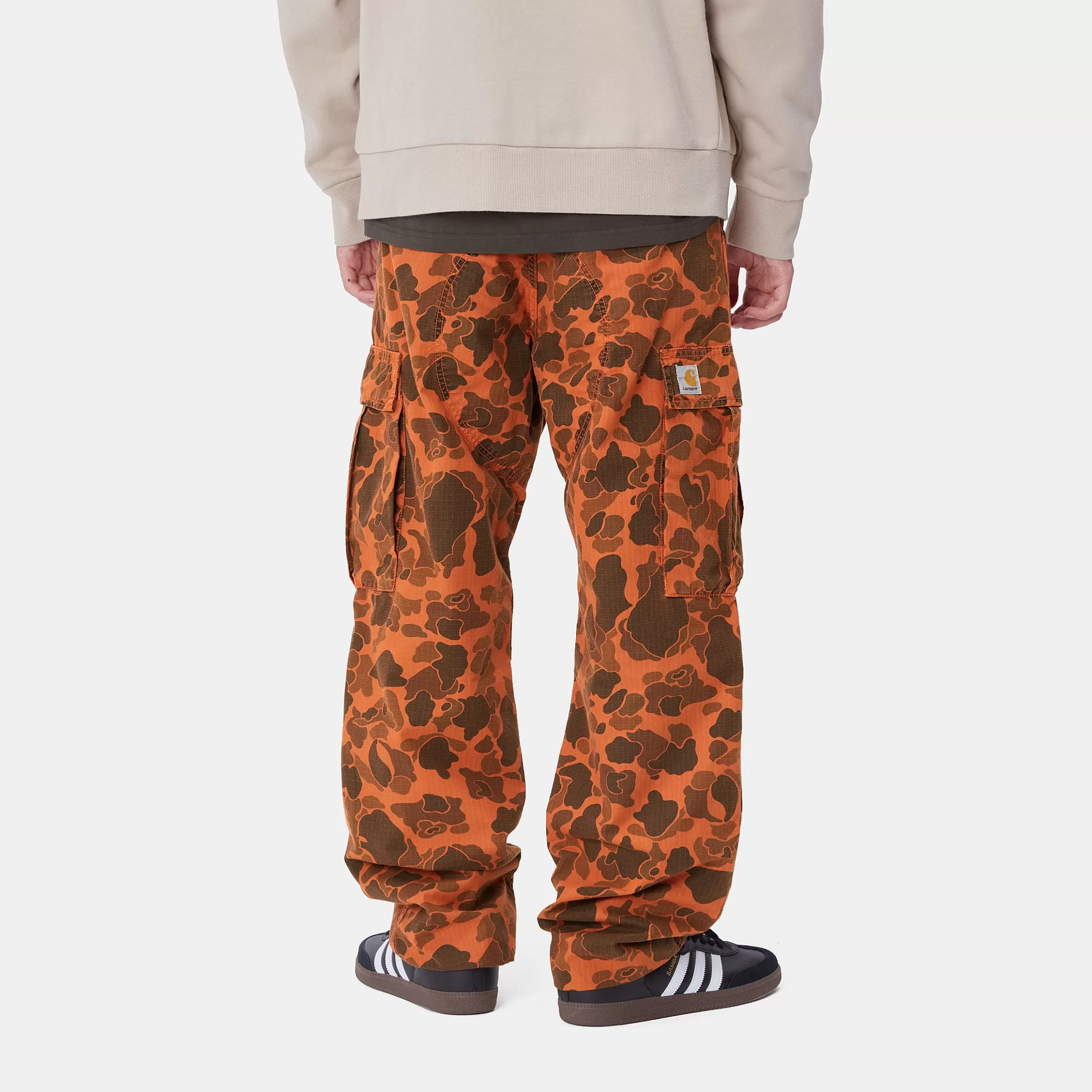 Calças | Carhartt WIP Duck Cargo Pant Camo Duck Green / Turmeric