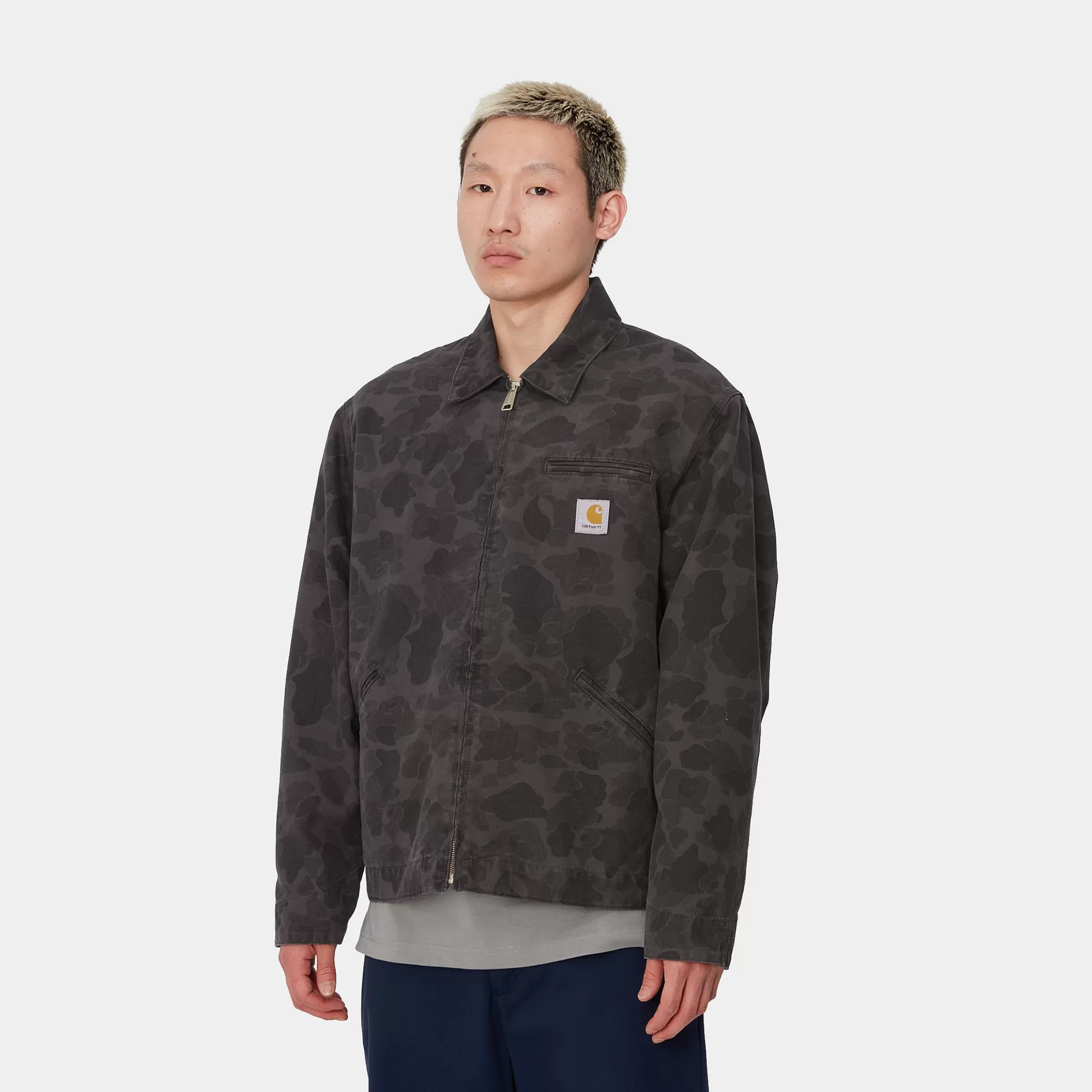 Blusões E Coletes | Carhartt WIP Duck Detroit Jacket Camo Duck, Green / Graphite