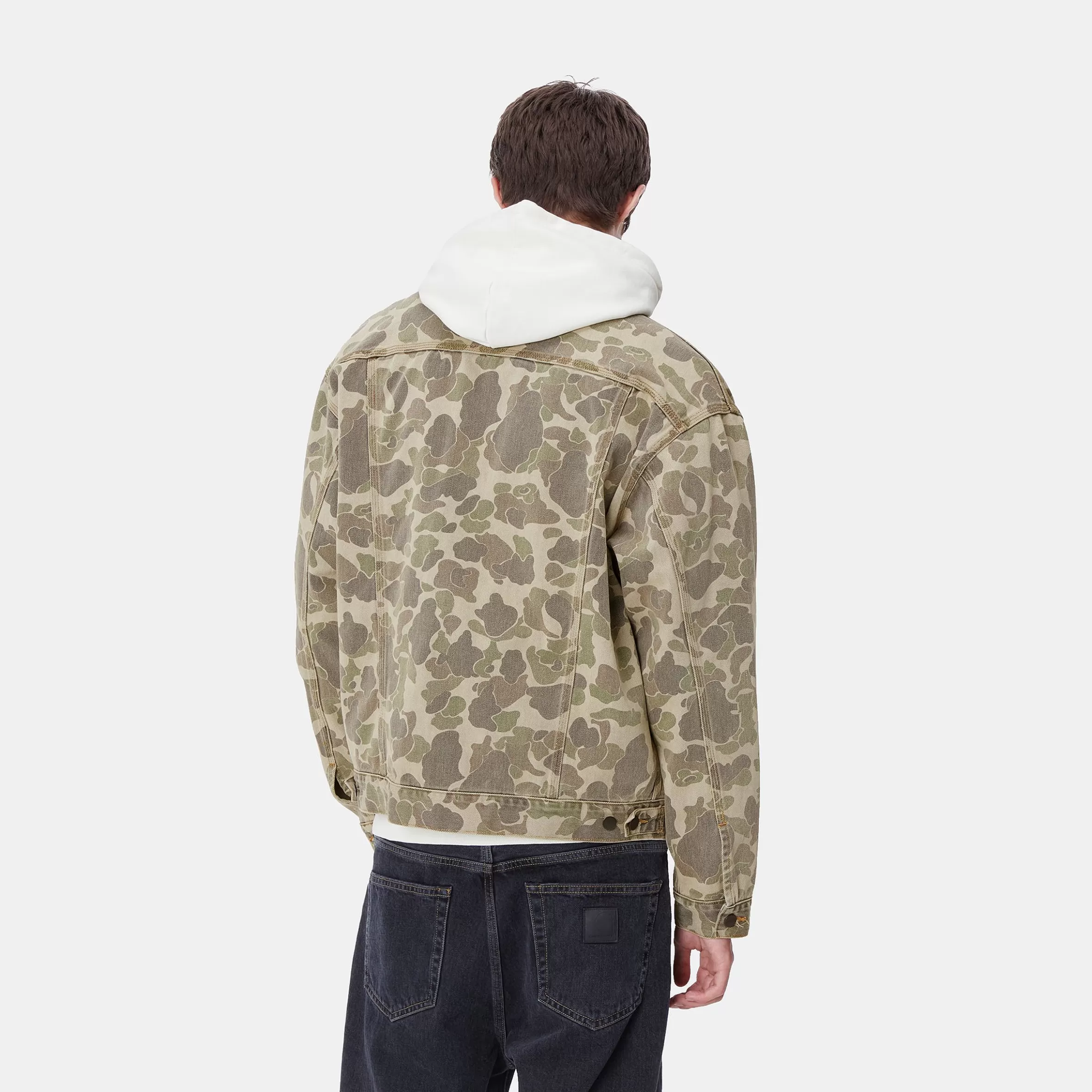 Blusões E Coletes | Ganga | Carhartt WIP Duck Helston Jacket Camo Duck, Black