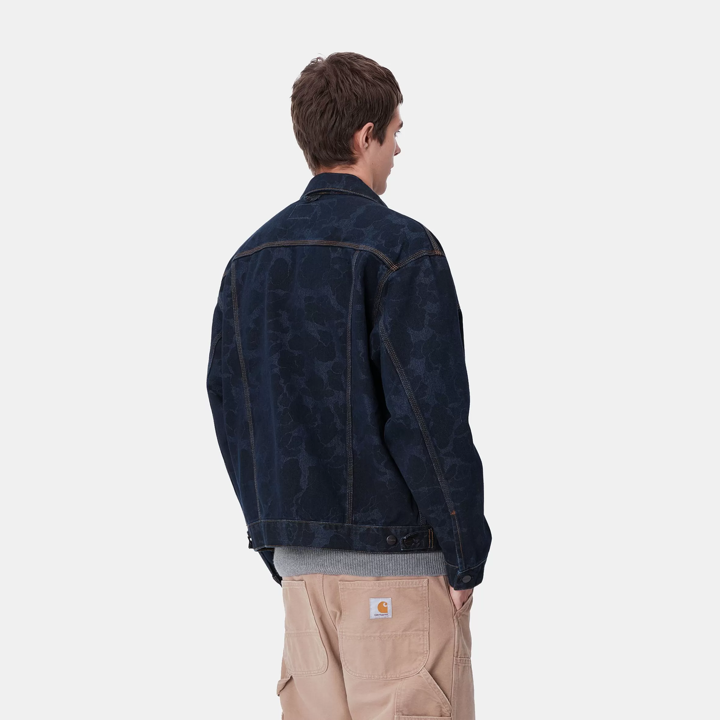 Ganga | Blusões E Coletes | Carhartt WIP Duck Helston Jacket Camo Duck, Blue