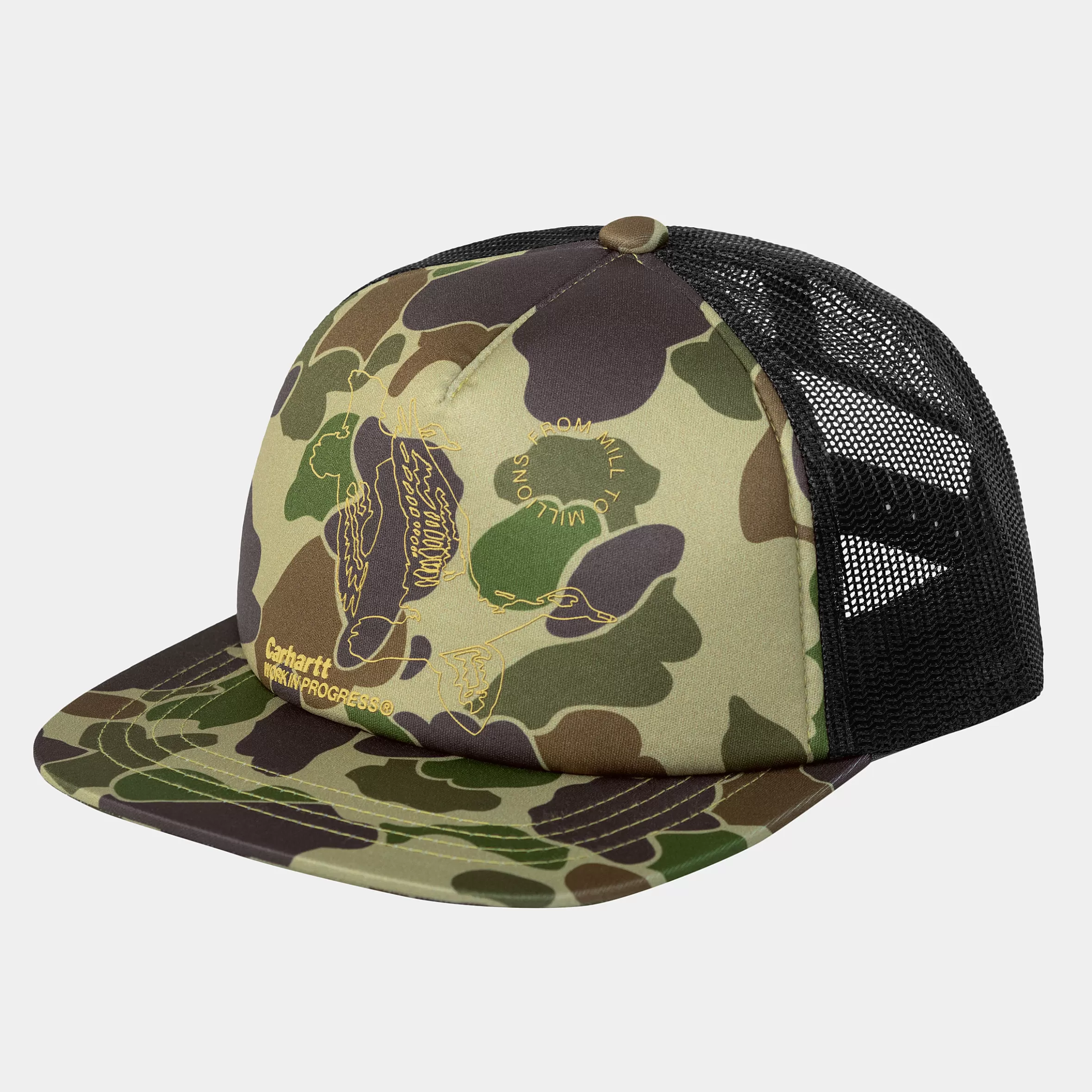 Acessórios | Bonés & Chapéus | Carhartt WIP Flying Ducks Trucker Cap Camo Duck, Green