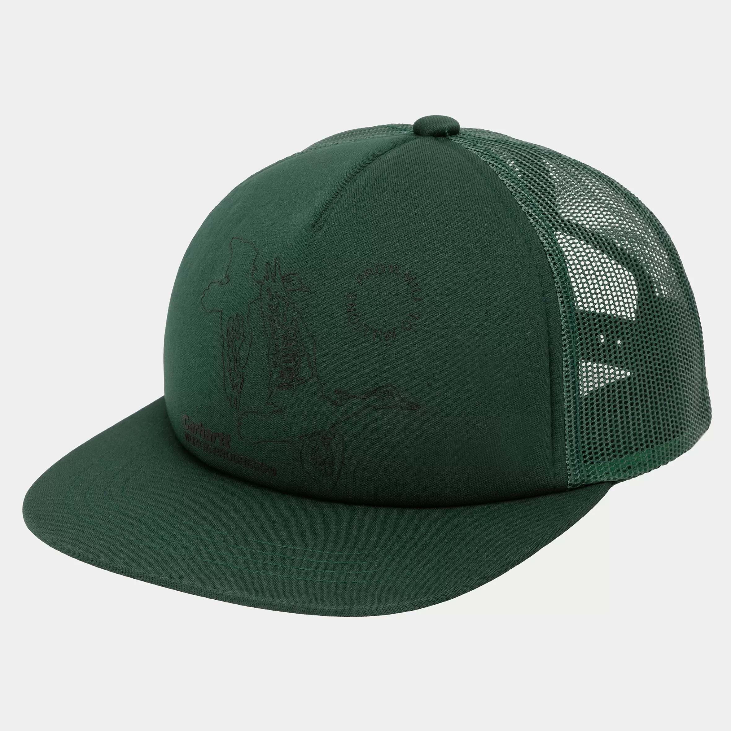 Acessórios | Bonés & Chapéus | Carhartt WIP Flying Ducks Trucker Cap Conifer