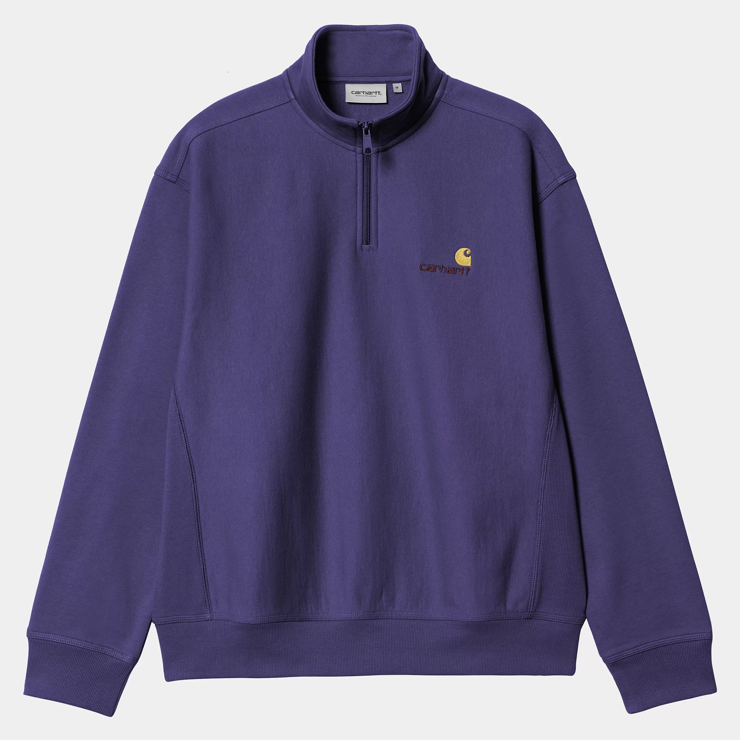 Sweats | Carhartt WIP Half Zip American Script Sweatshirt Aura