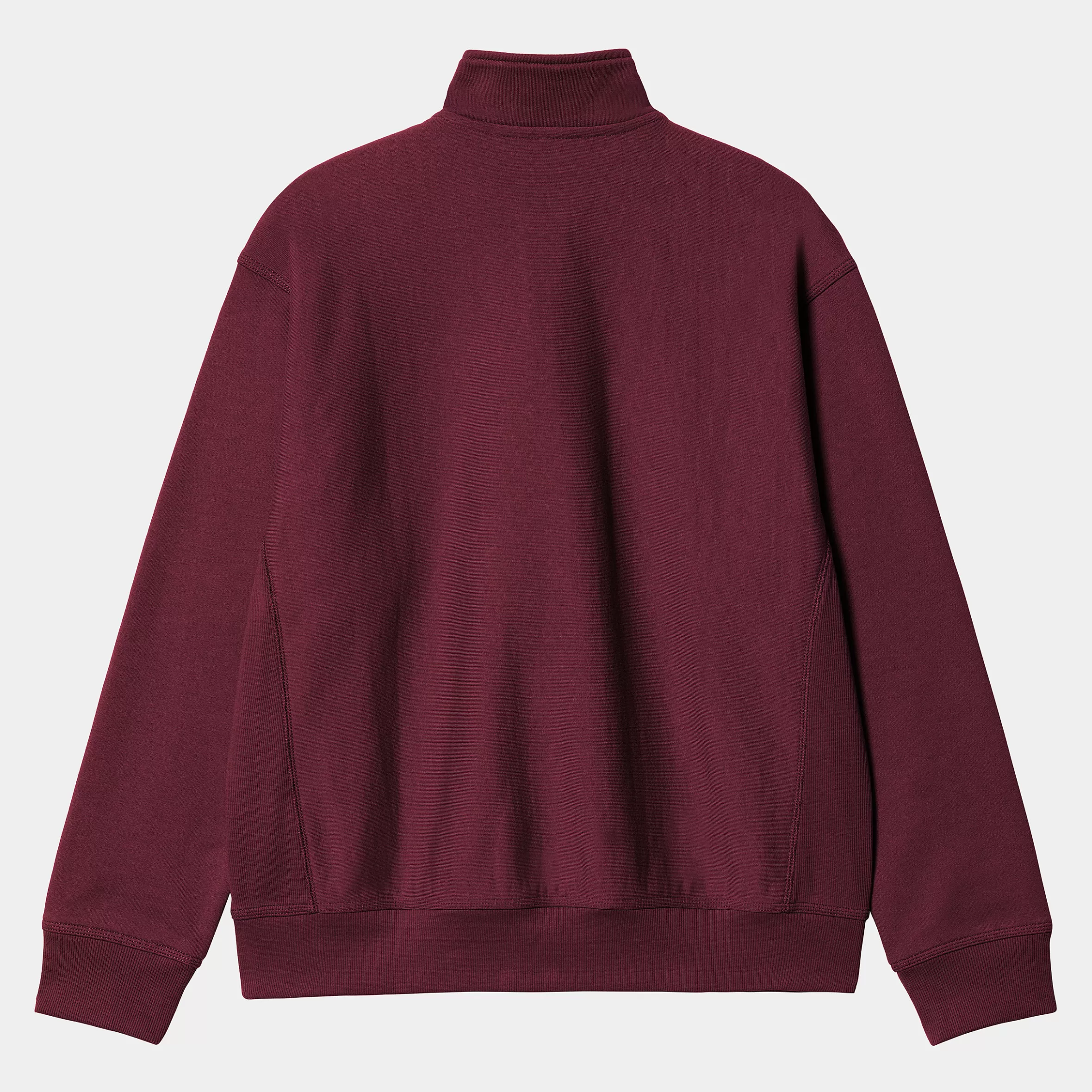 Sweats | Carhartt WIP Half Zip American Script Sweatshirt Malbec