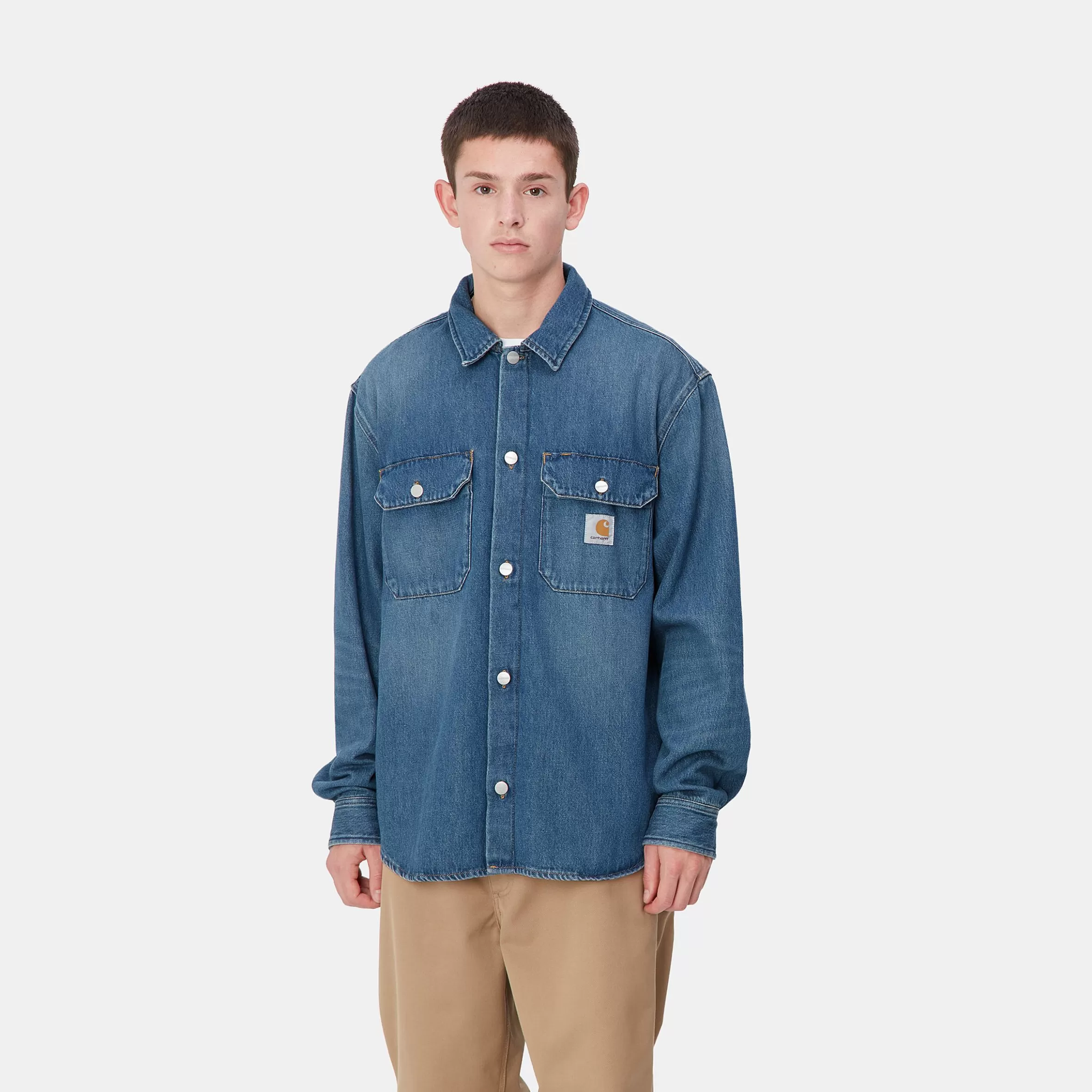 Blusões E Coletes | Camisas | Carhartt WIP Harvey Shirt Jac Blue