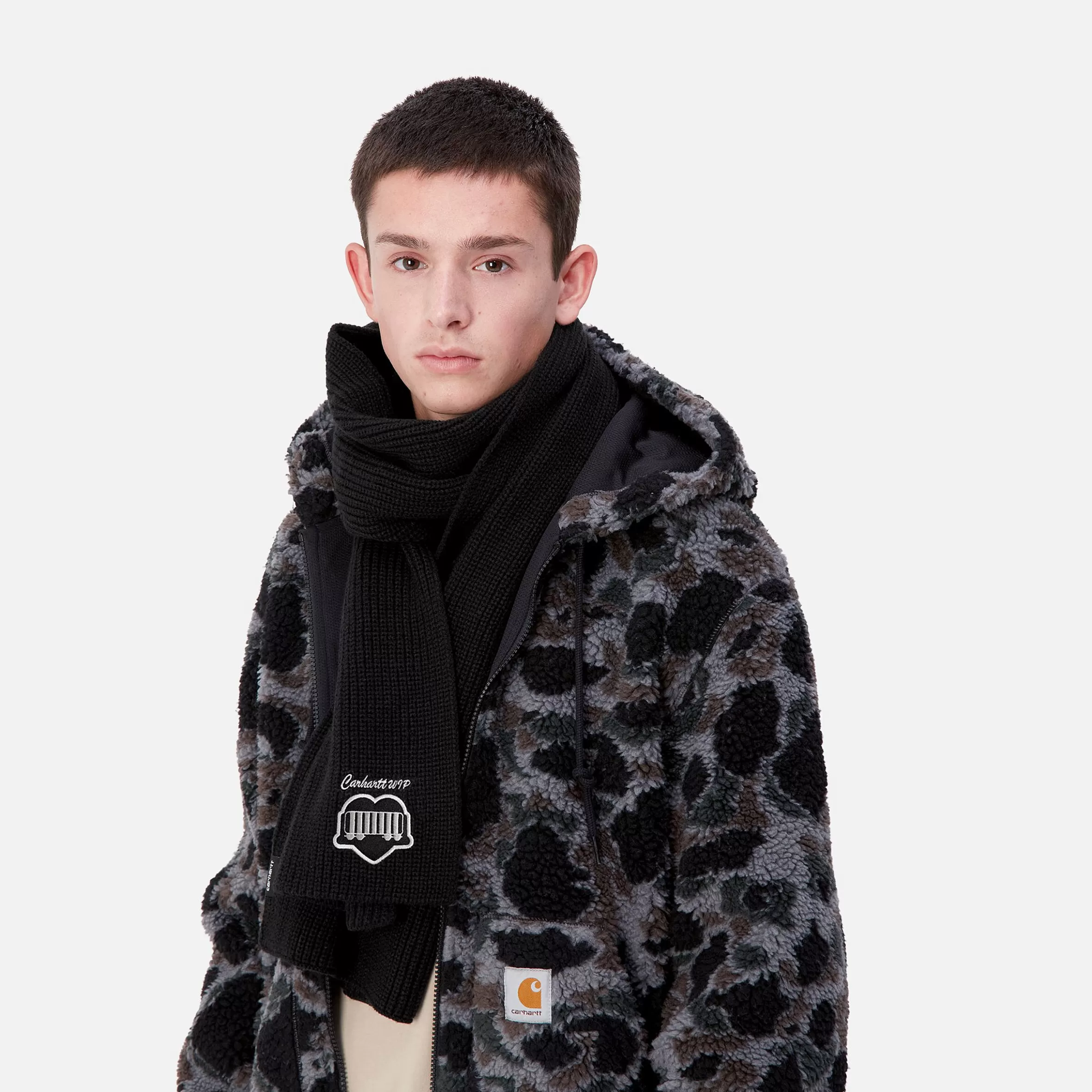 Acessórios | Luvas & Lenços | Carhartt WIP Heart Train Patch Scarf Black