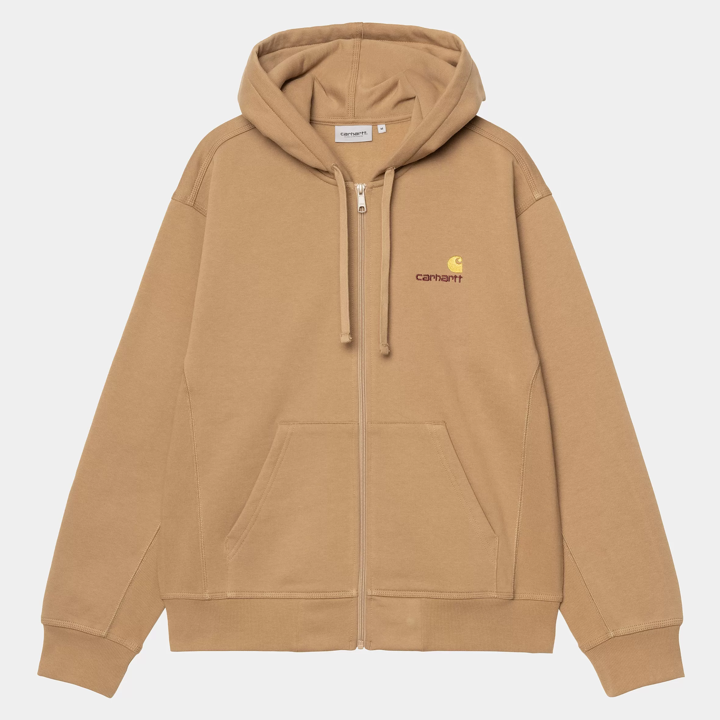 Sweats | Carhartt WIP Hooded American Script Jacket Peanut