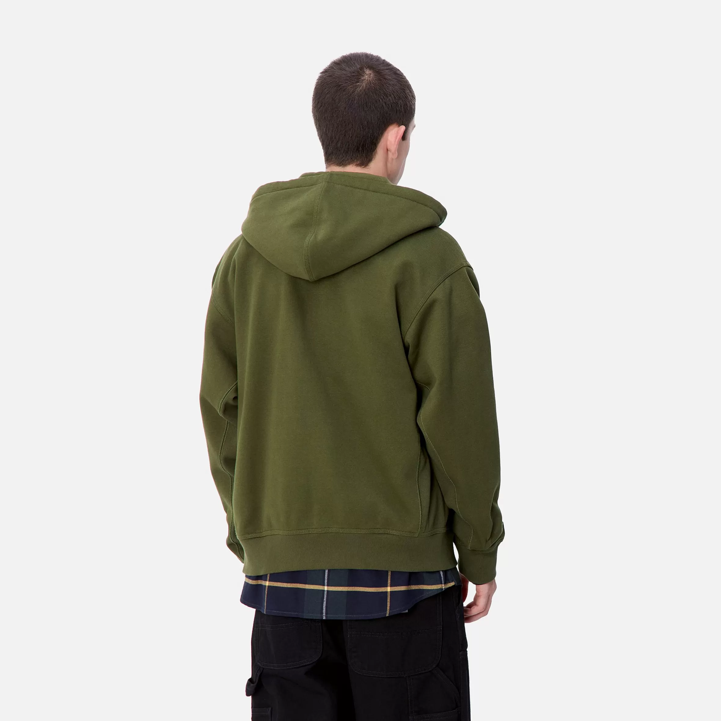 Sweats | Carhartt WIP Hooded American Script Jacket Tarragon