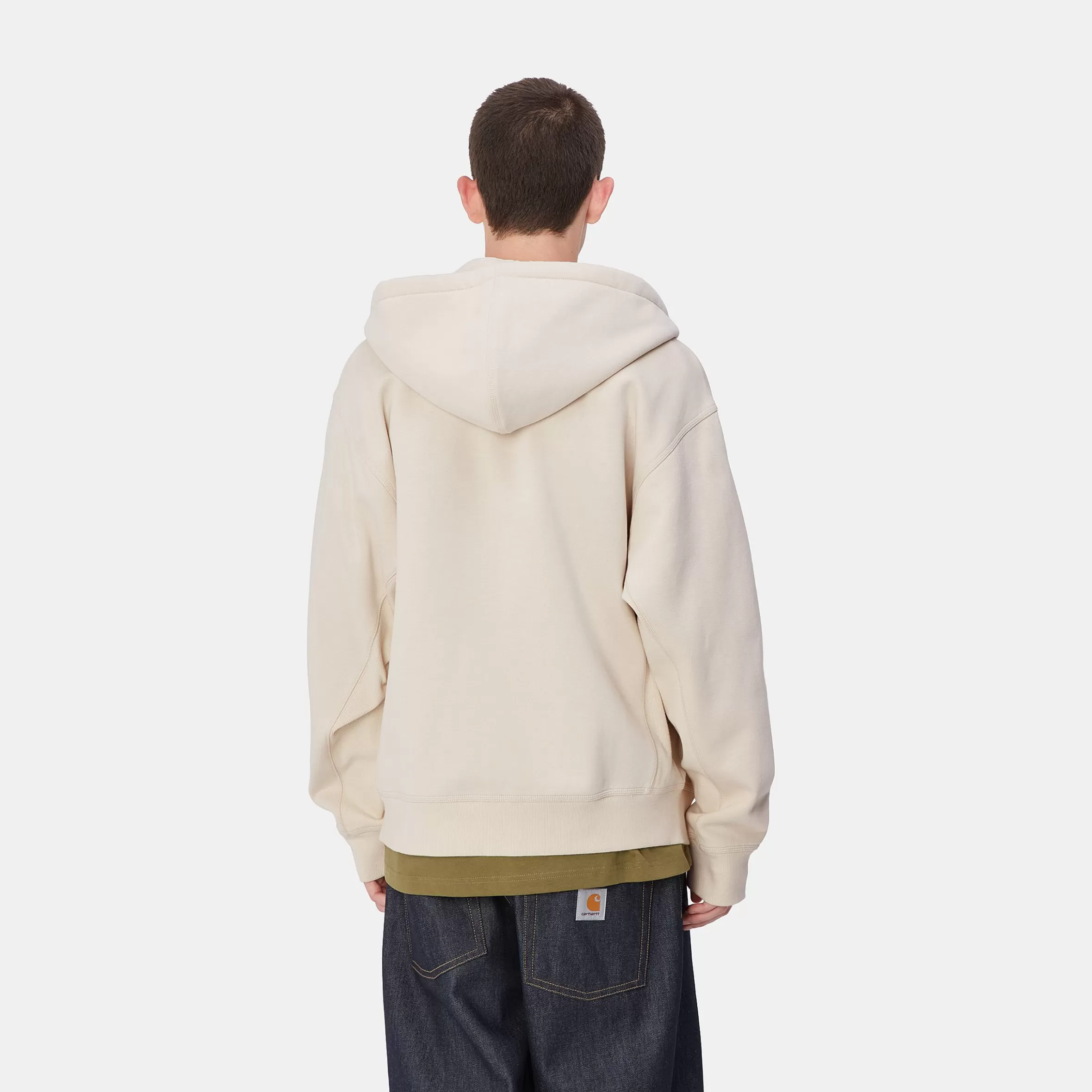 Sweats | Carhartt WIP Hooded American Script Jacket Moonbeam