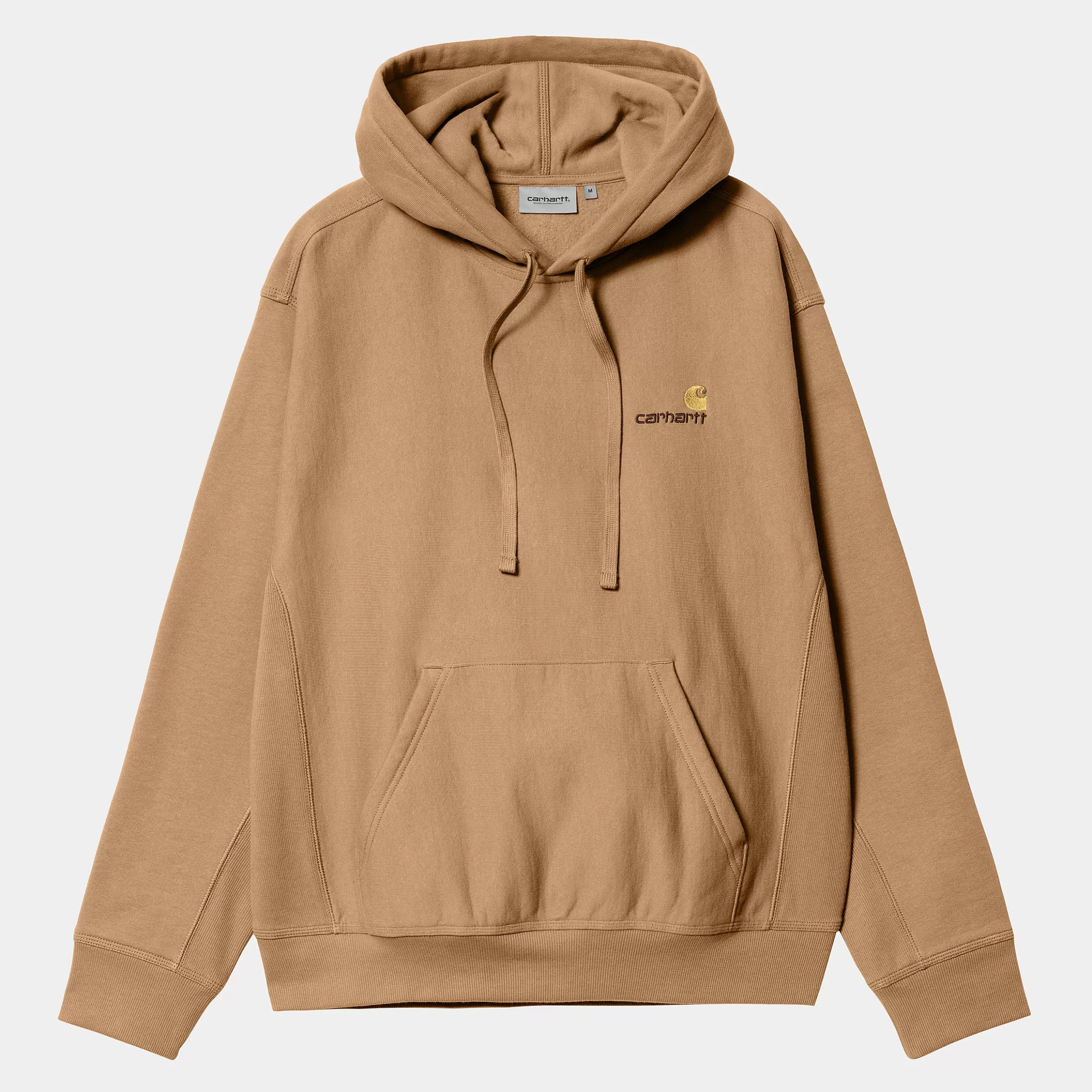 Sweats | Carhartt WIP Hooded American Script Sweatshirt Peanut